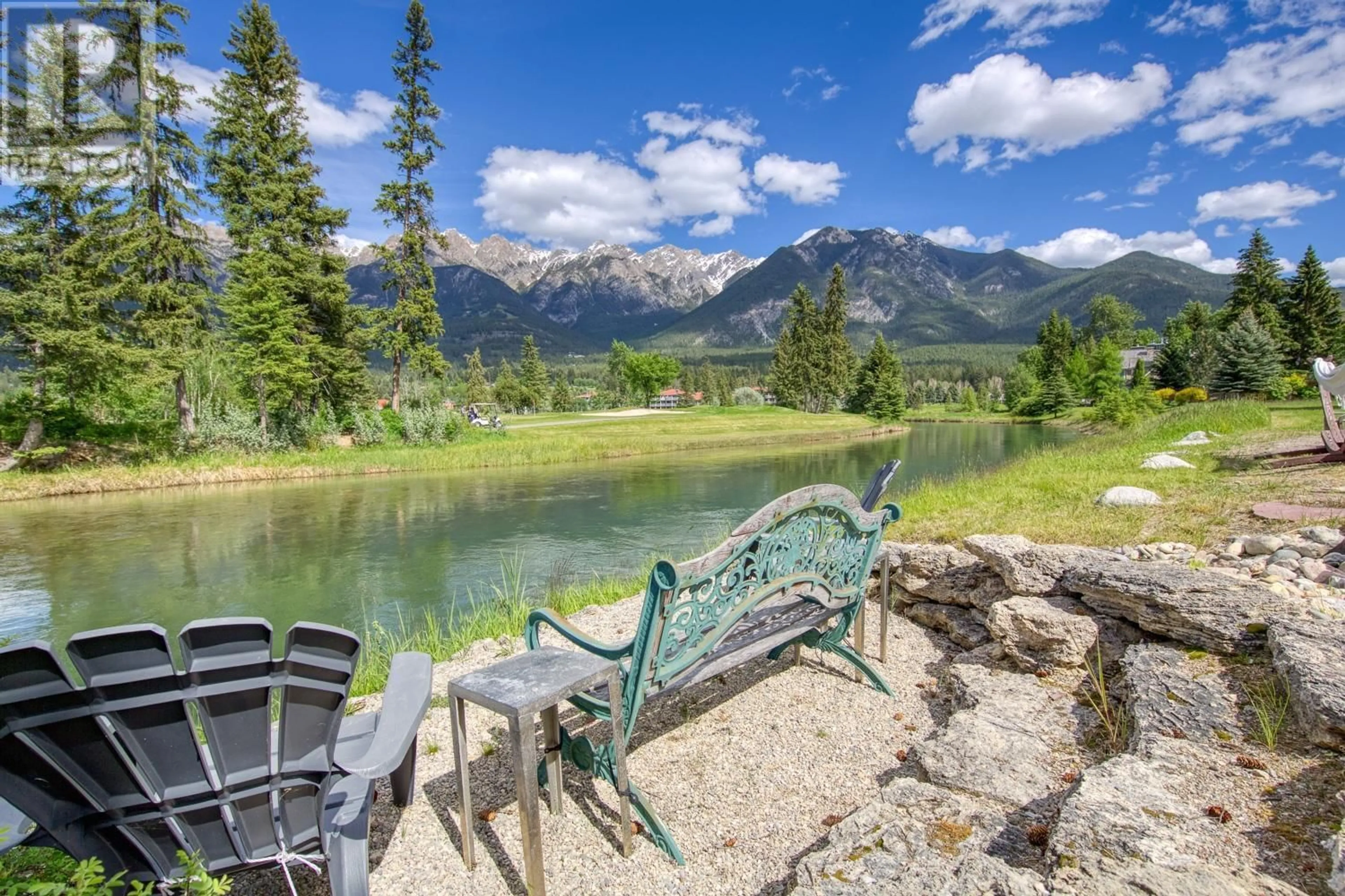 Patio, water/lake/river/ocean view for 5090 RIVERSIDE Drive, Fairmont Hot Springs British Columbia V0B1L1