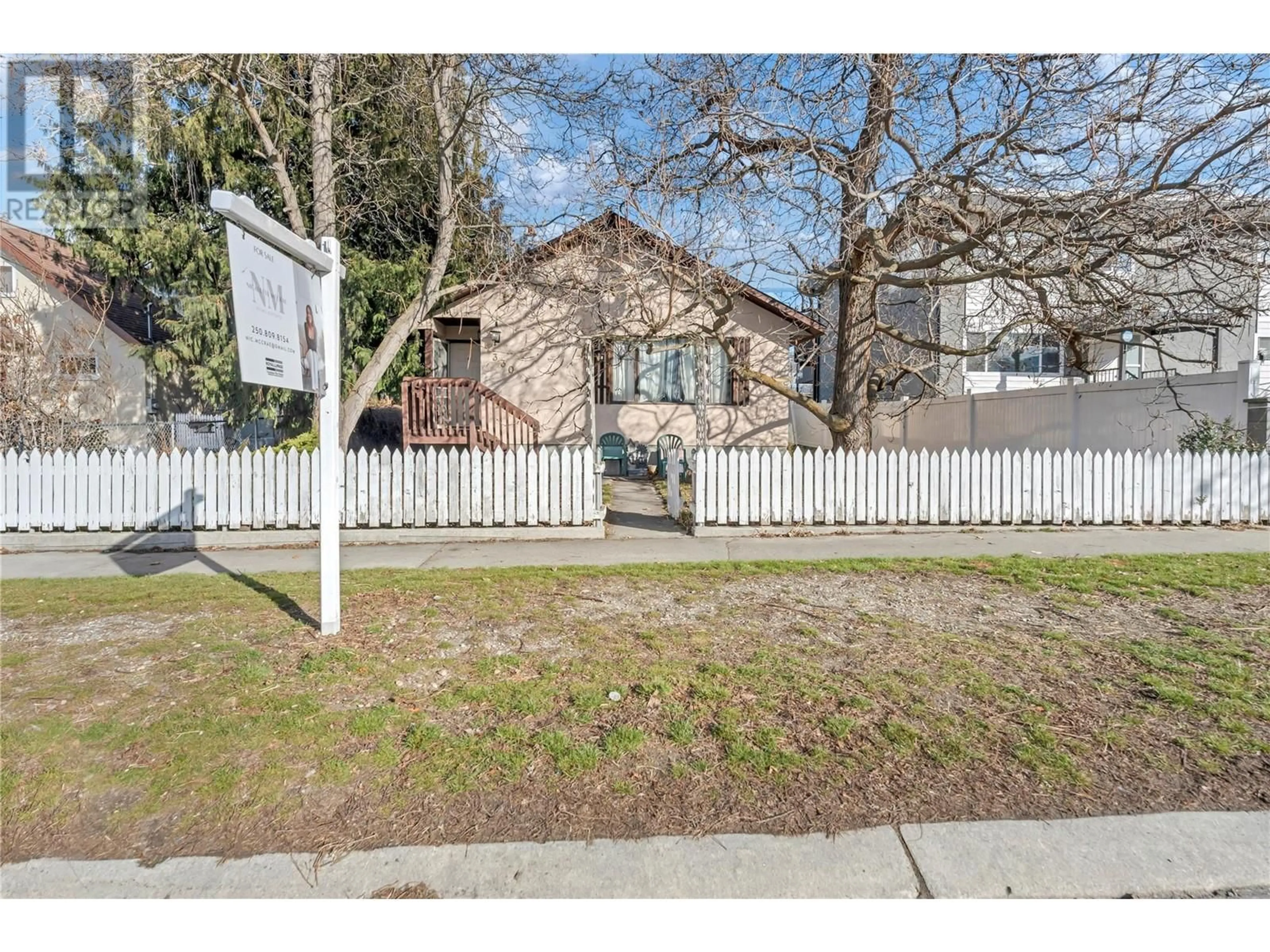 A pic from outside/outdoor area/front of a property/back of a property/a pic from drone, street for 330 Van Horne Street, Penticton British Columbia V2A4K5