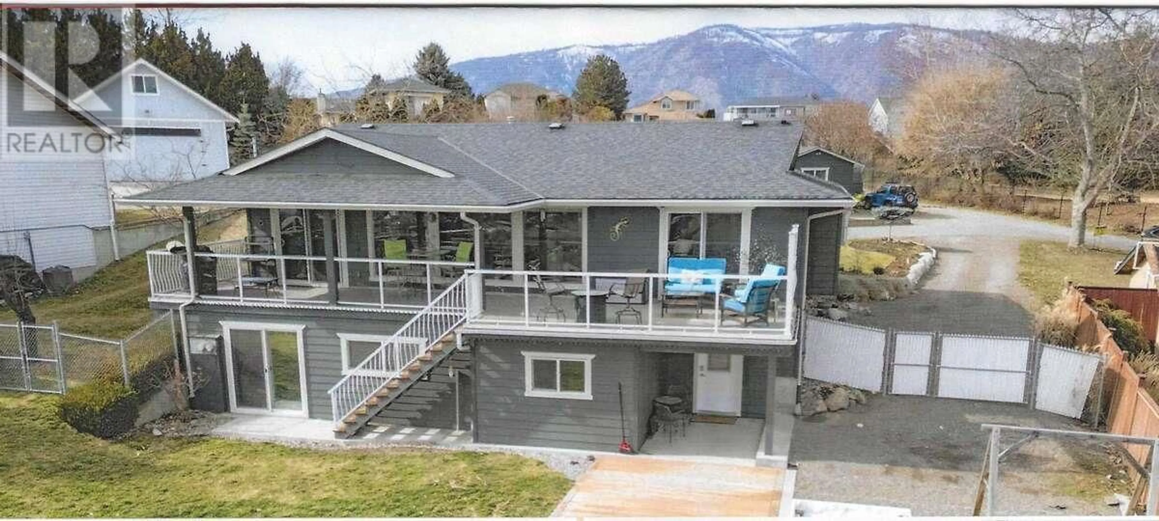 A pic from outside/outdoor area/front of a property/back of a property/a pic from drone, mountain view for 2704 Cordova Way, West Kelowna British Columbia V1Z2N3