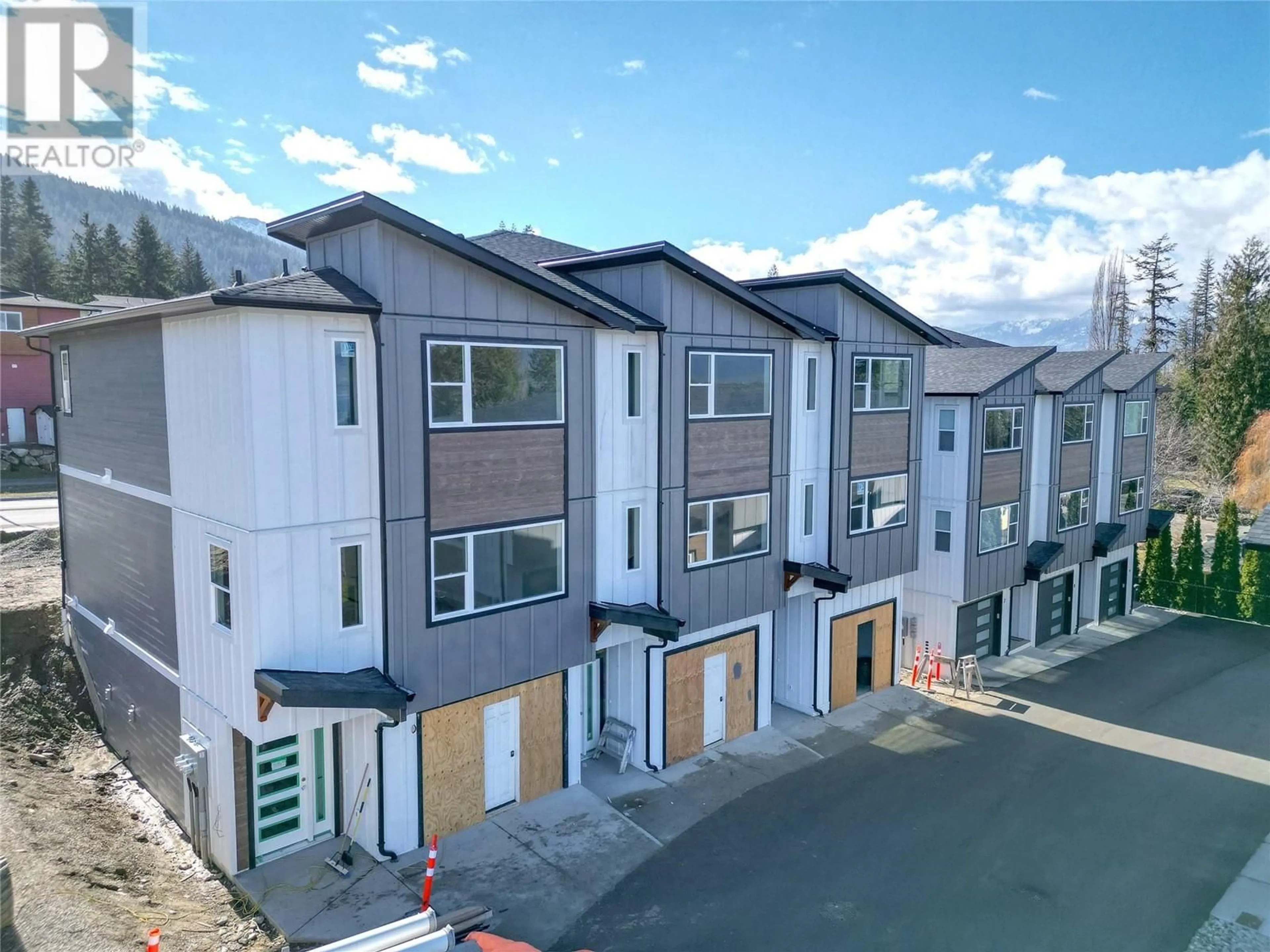 A pic from outside/outdoor area/front of a property/back of a property/a pic from drone, mountain view for 1180 Old Auto Road SE Unit# 4, Salmon Arm British Columbia V1E2P5