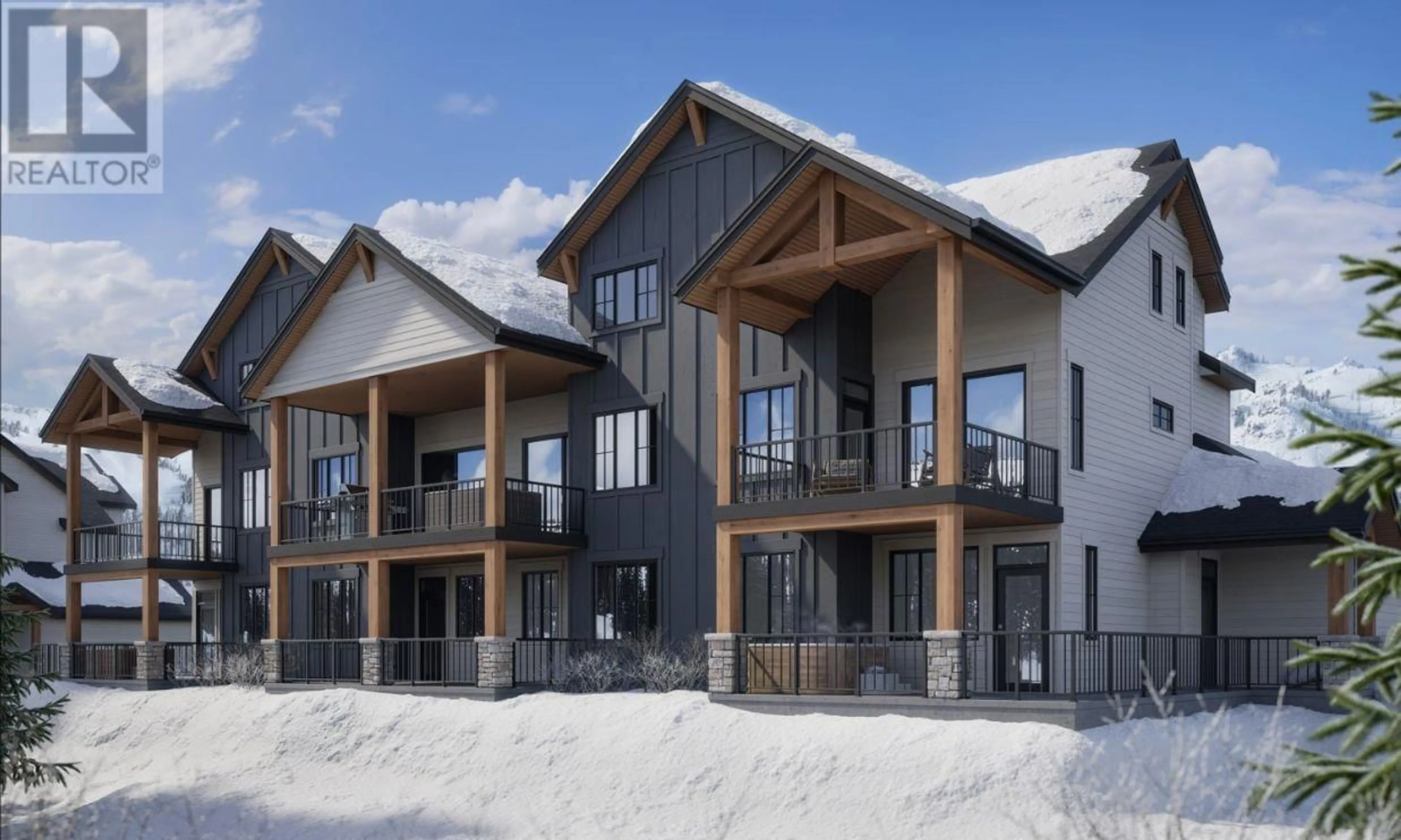 Patio, mountain view for 86 - 255 FEATHERTOP WAY, Big White British Columbia V1P1P3