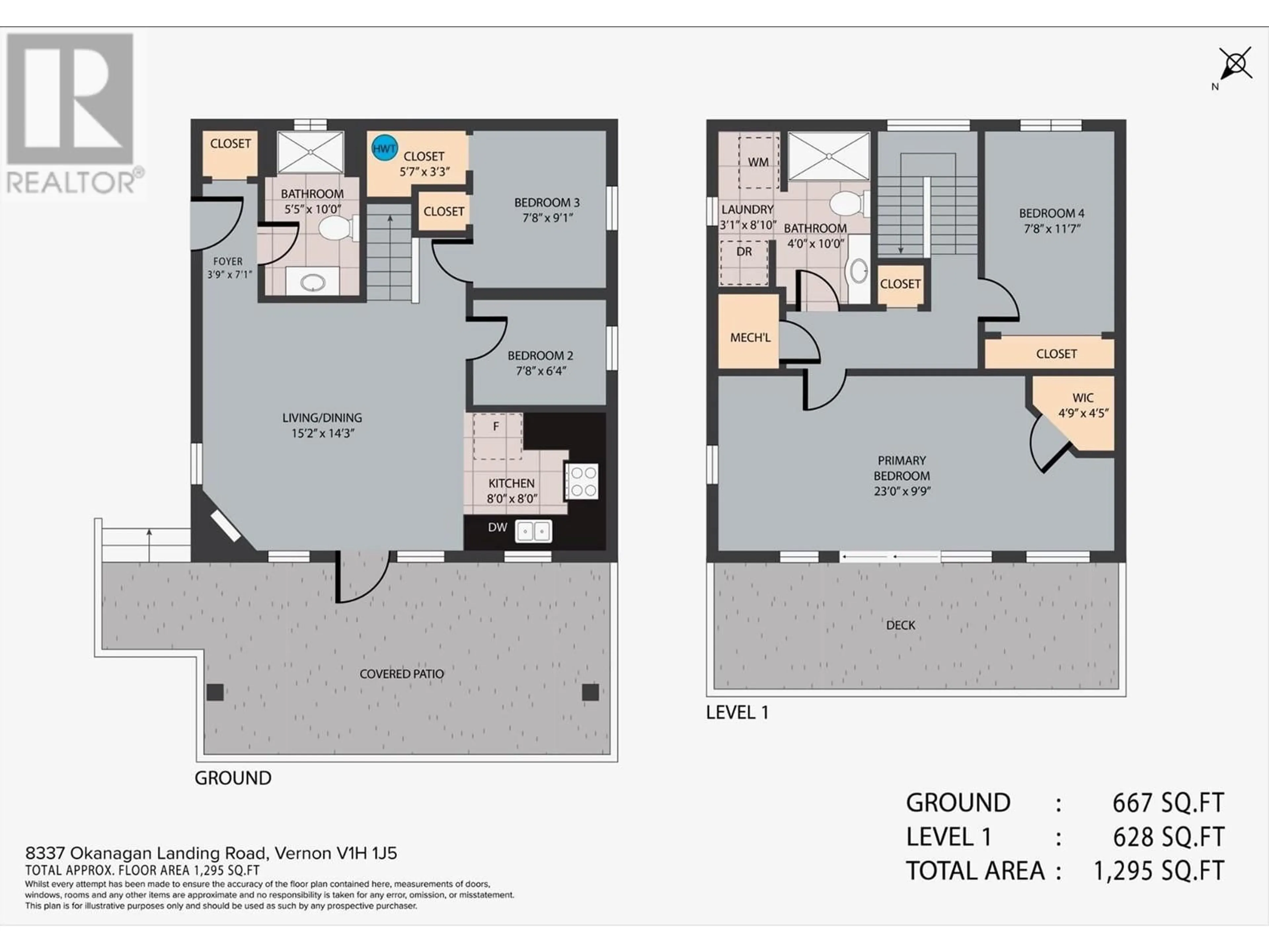 Floor plan for 8337 Okanagan Landing Road, Vernon British Columbia V1H1J5