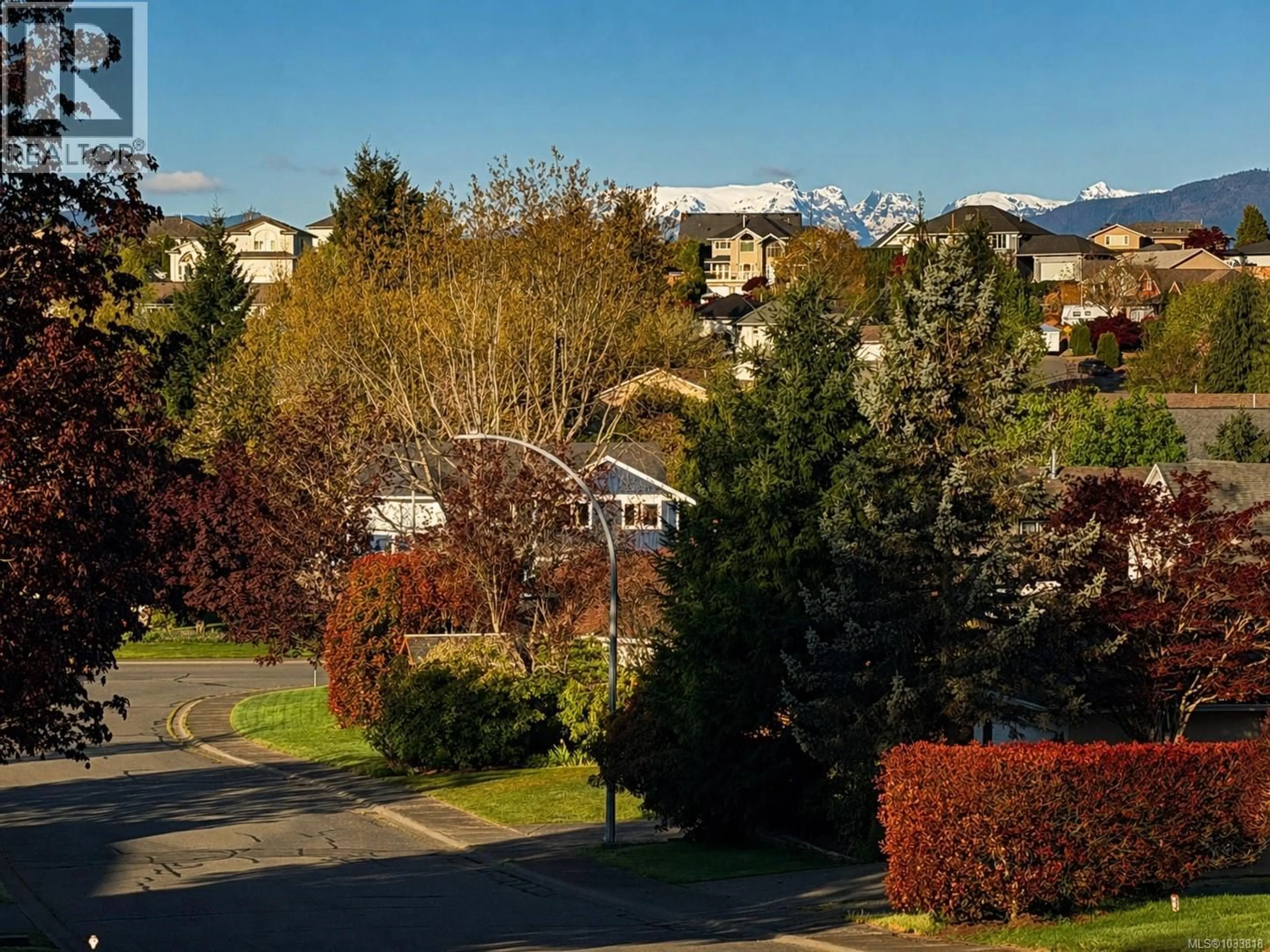 A pic from outside/outdoor area/front of a property/back of a property/a pic from drone, mountain view for 1860 BRANT PLACE, Courtenay British Columbia V9N8Y8
