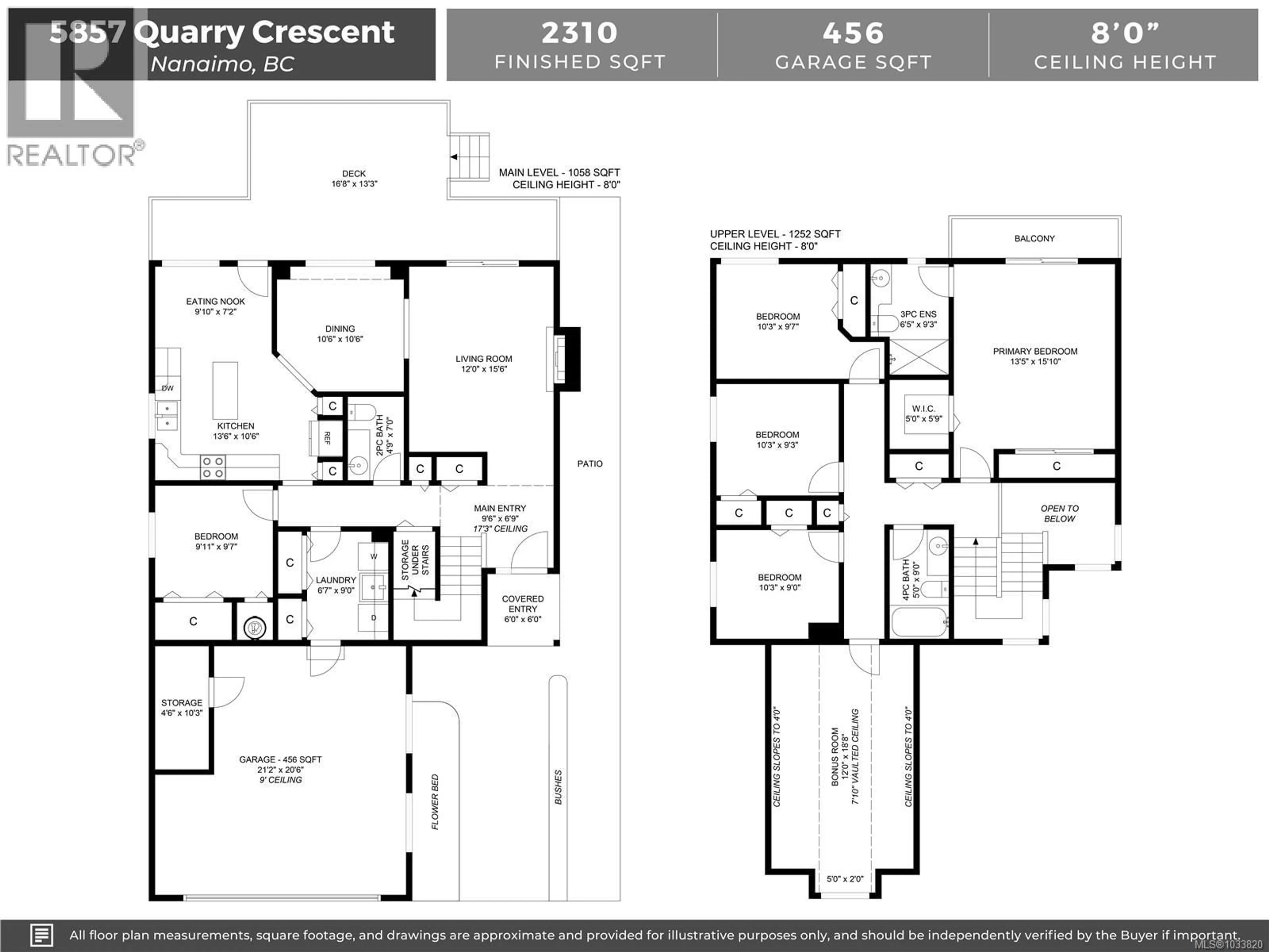 Floor plan for 5857 QUARRY CRESCENT, Nanaimo British Columbia V9T6H9