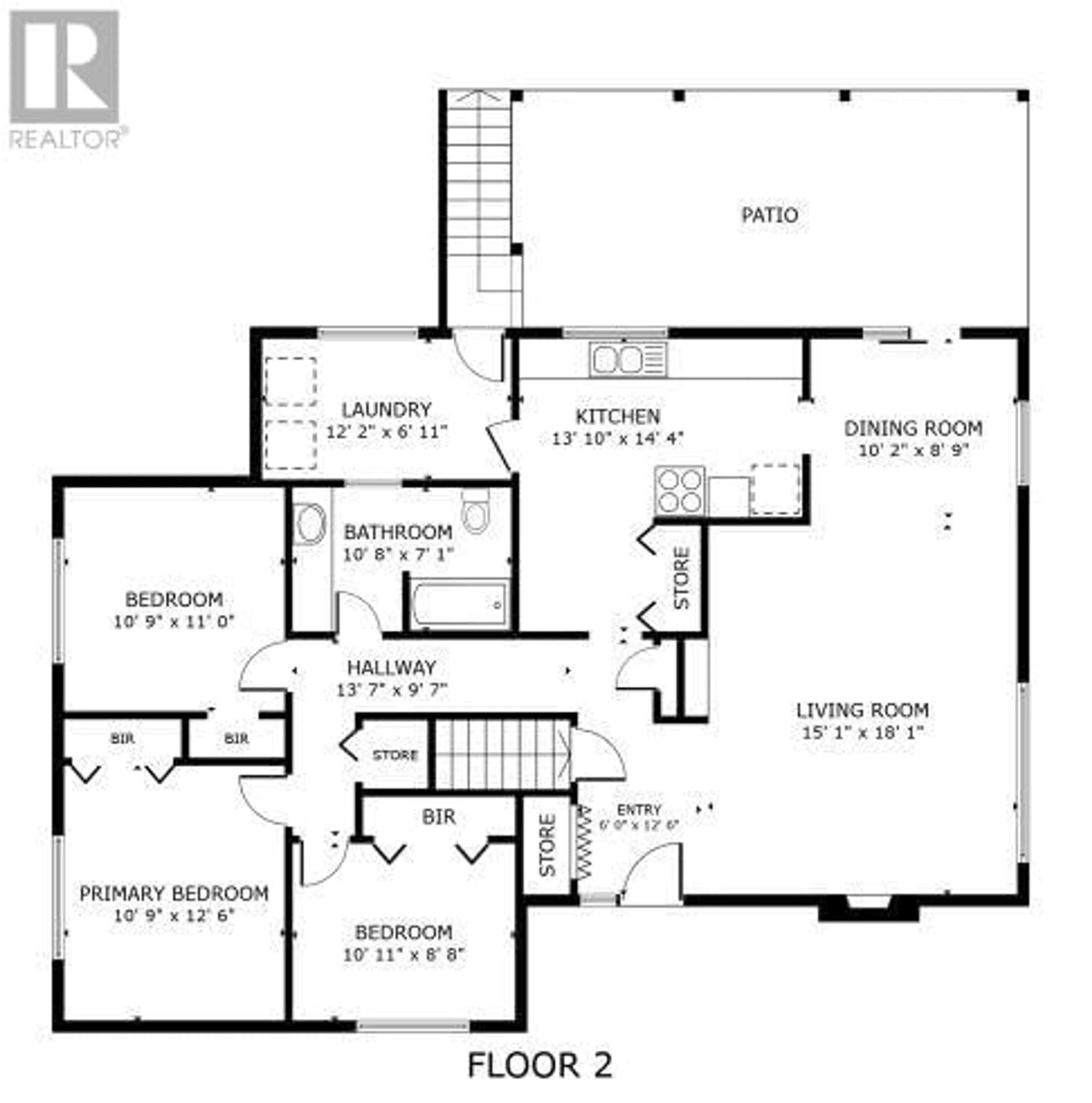Floor plan for 3701 36A STREET, Vernon British Columbia V1T6G1