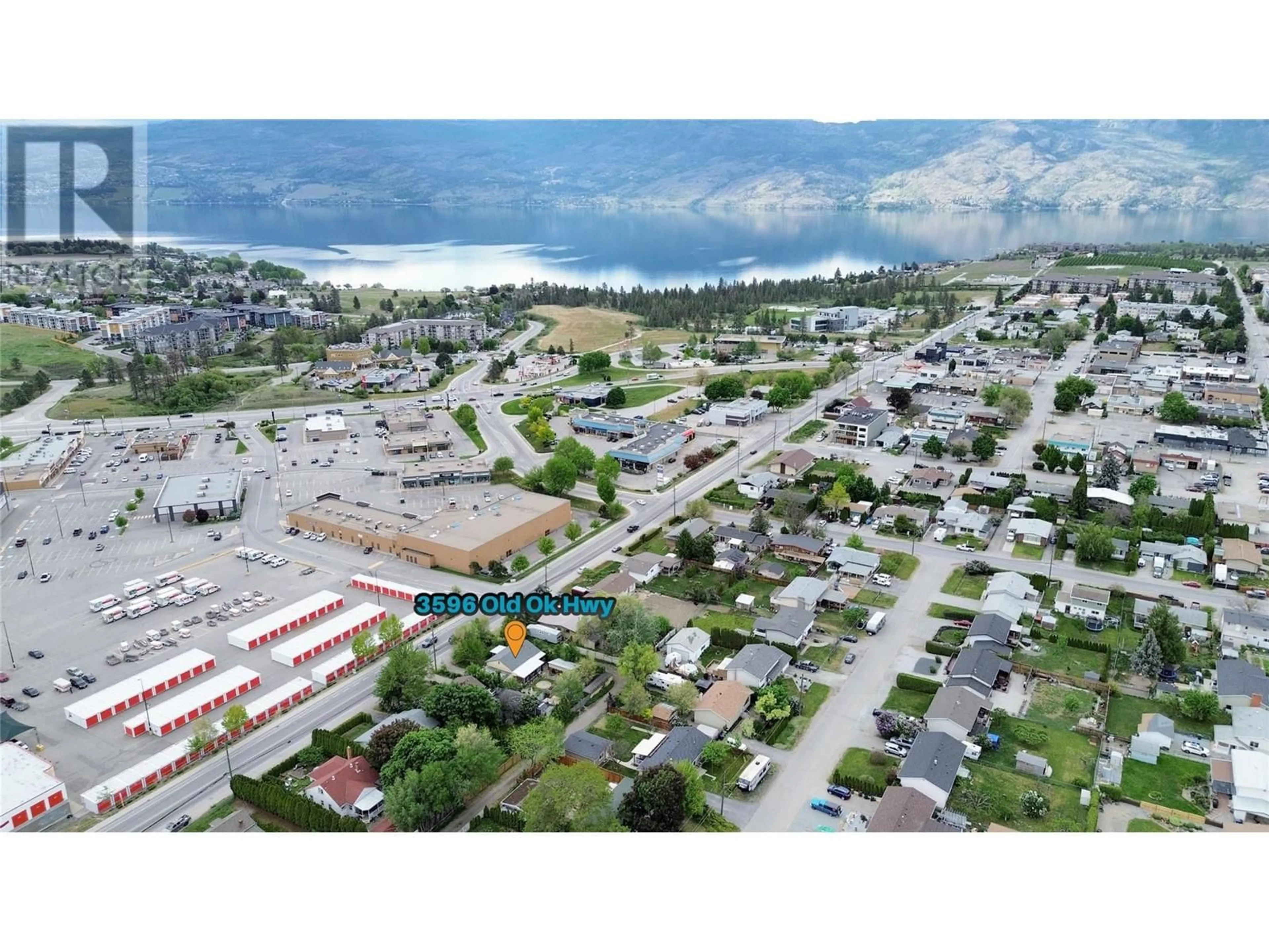 A pic from outside/outdoor area/front of a property/back of a property/a pic from drone, mountain view for 3596 OLD OKANAGAN HIGHWAY, West Kelowna British Columbia V4T1P3
