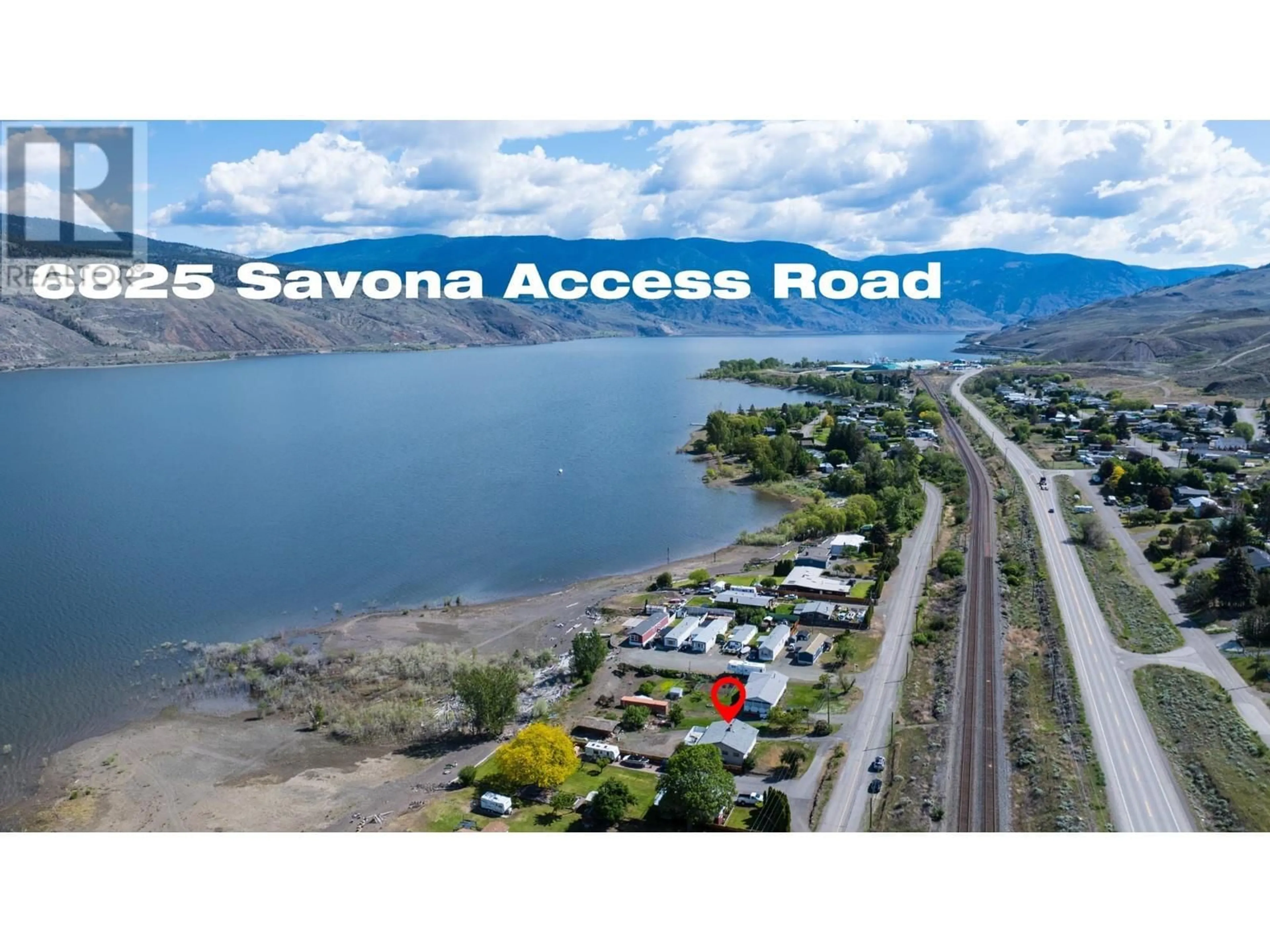 A pic from outside/outdoor area/front of a property/back of a property/a pic from drone, water/lake/river/ocean view for 6825 SAVONA ACCESS ROAD, Kamloops British Columbia V0K2J0