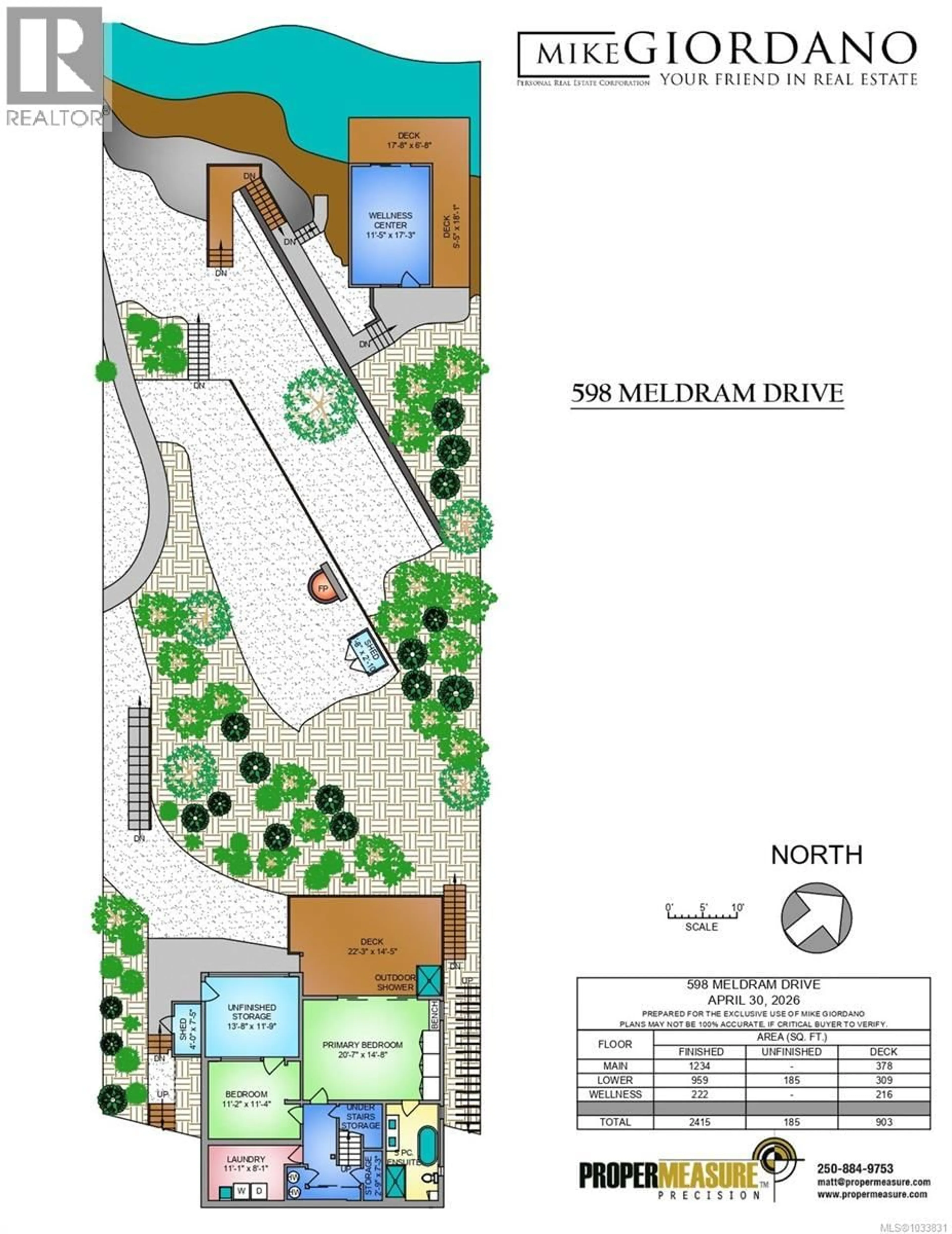 Floor plan for 598 MELDRAM DRIVE, North Saanich British Columbia V8L5V8