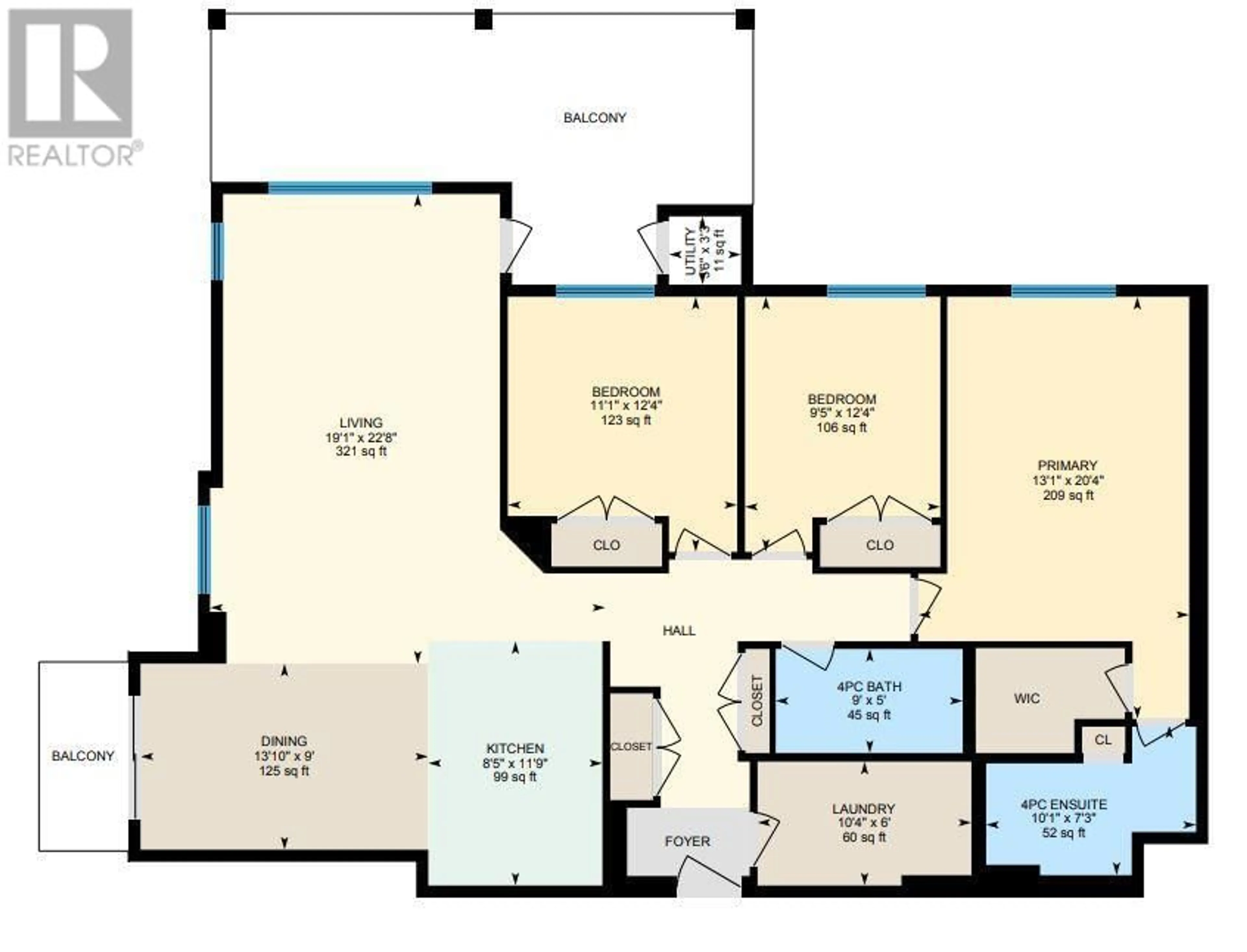 Floor plan for 201 - 2470 TUSCANY DRIVE, West Kelowna British Columbia V4T3G8