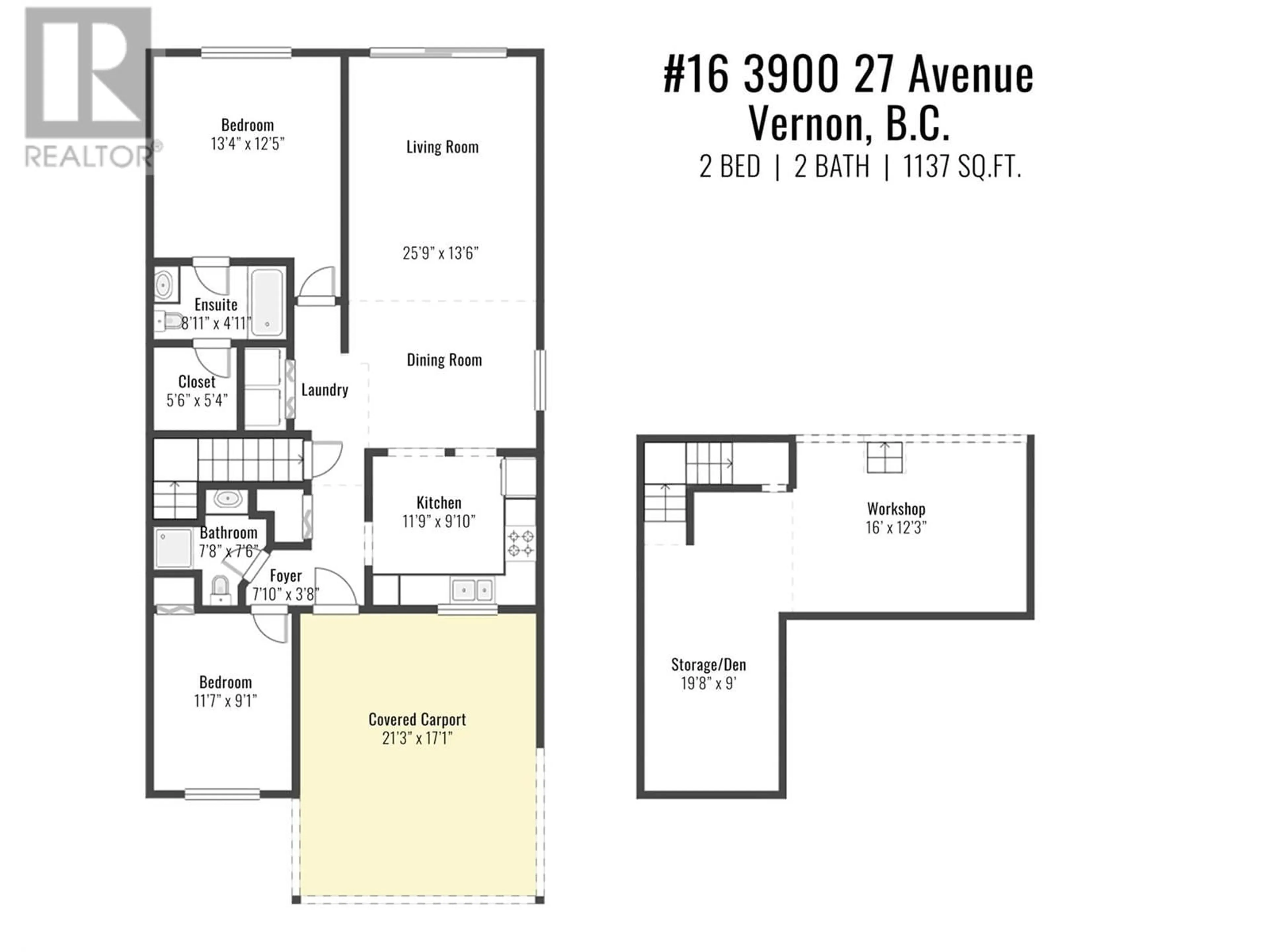 Floor plan for 16 - 3900 27 AVENUE, Vernon British Columbia V1T9E6