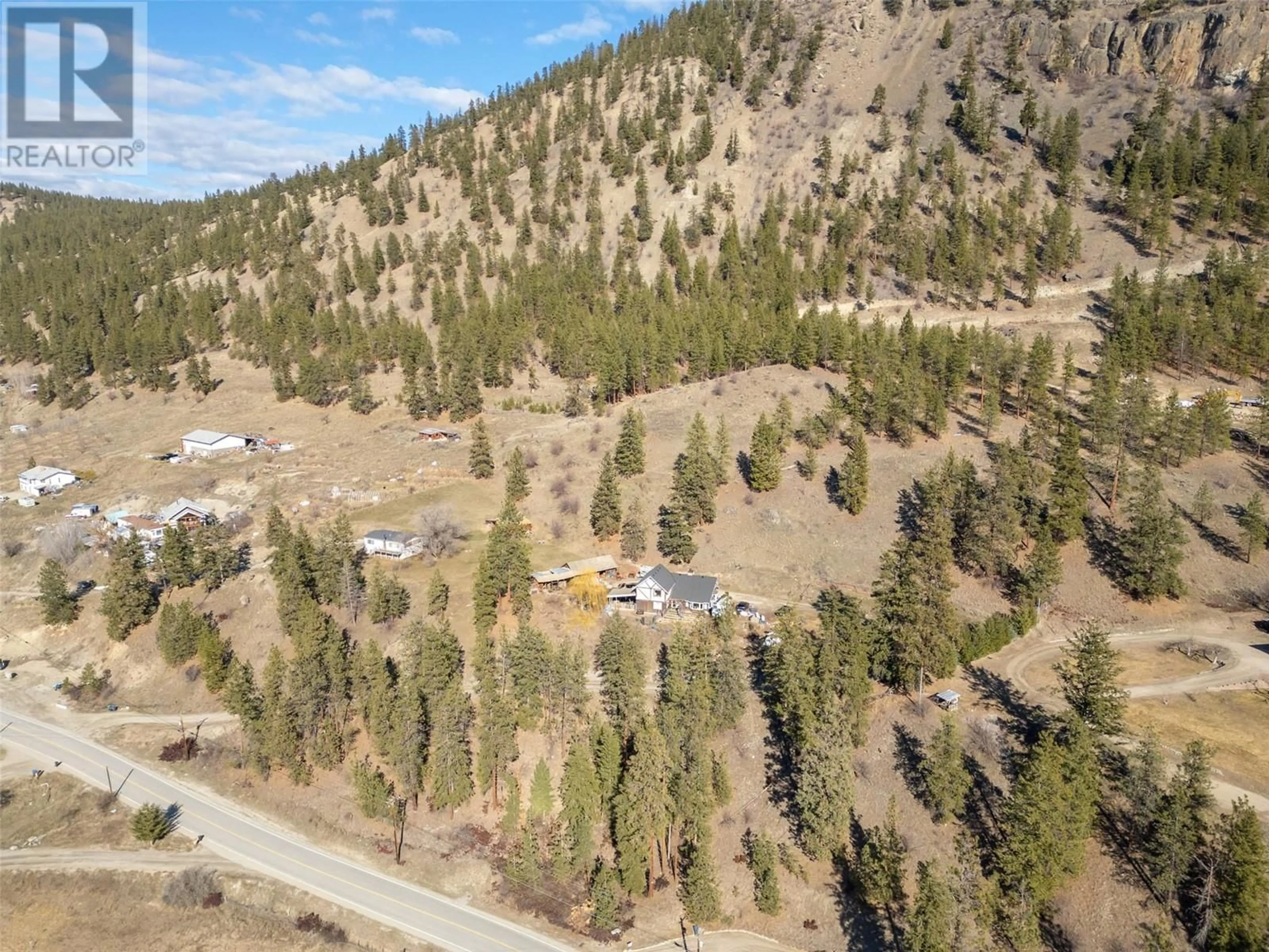 A pic from outside/outdoor area/front of a property/back of a property/a pic from drone, mountain view for 22797 GARNET VALLEY ROAD, Summerland British Columbia V0H1Z3