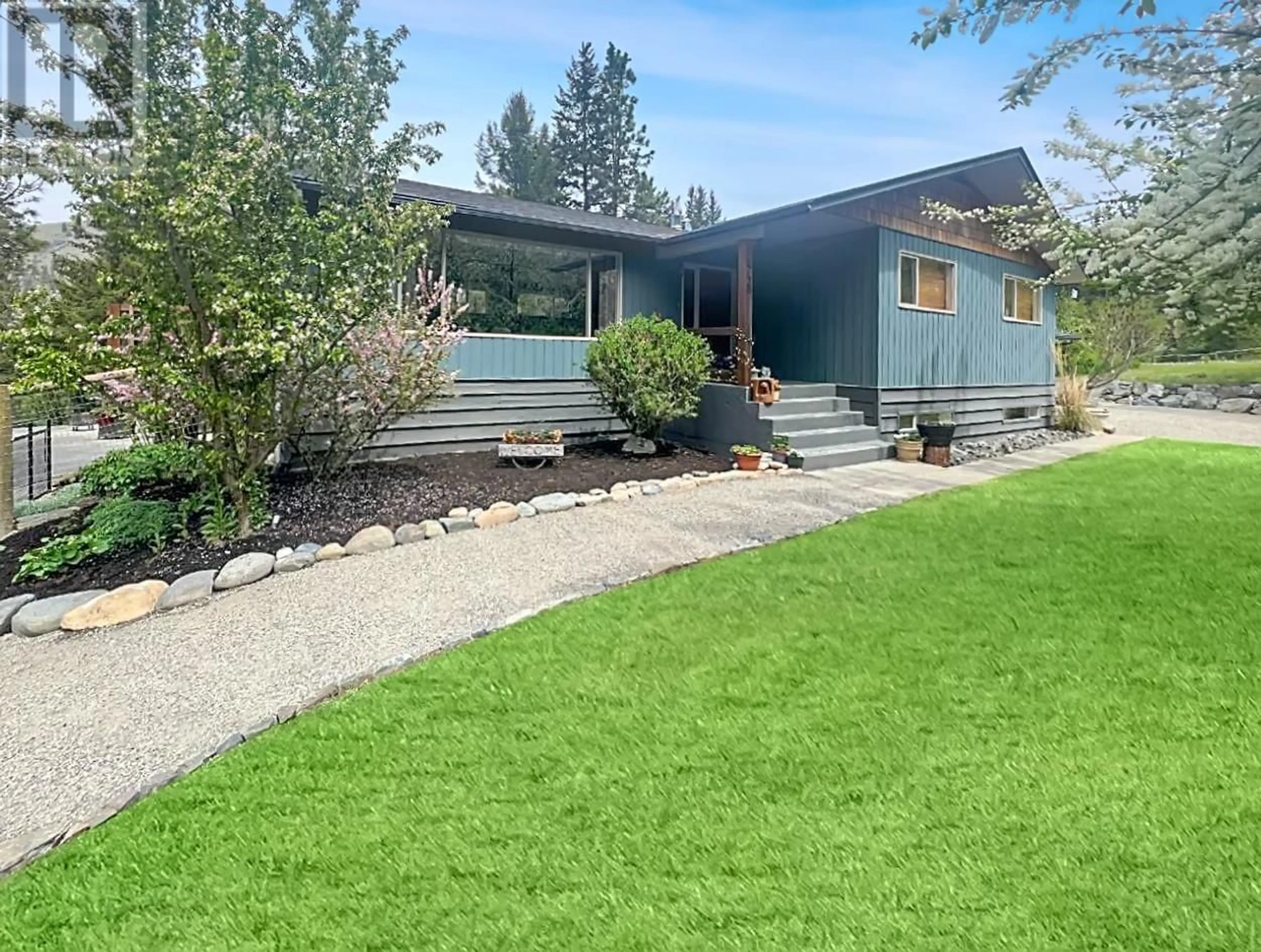 A pic from outside/outdoor area/front of a property/back of a property/a pic from drone, street for 448 DARCY MOUNTAIN ROAD, Princeton British Columbia V0X1W0