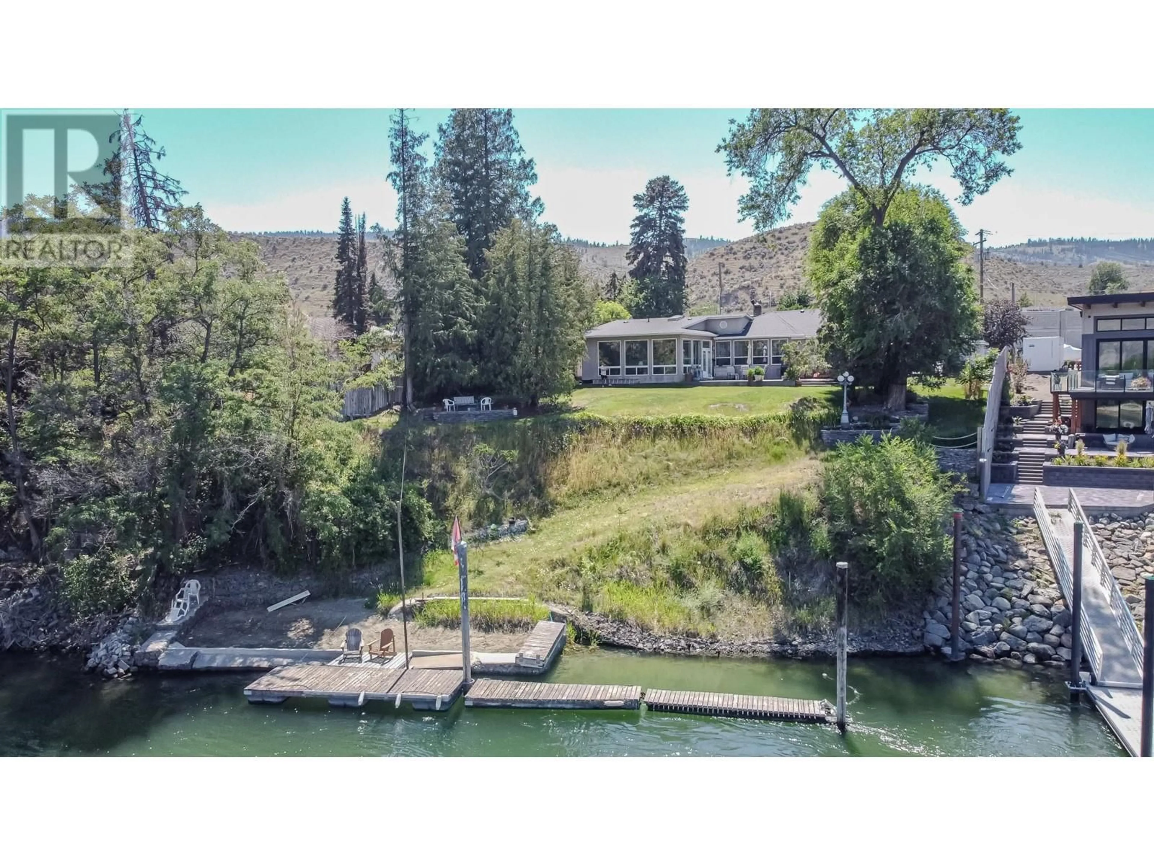 A pic from outside/outdoor area/front of a property/back of a property/a pic from drone, water/lake/river/ocean view for 1590 LORNE  E STREET, Kamloops British Columbia V2C1X6