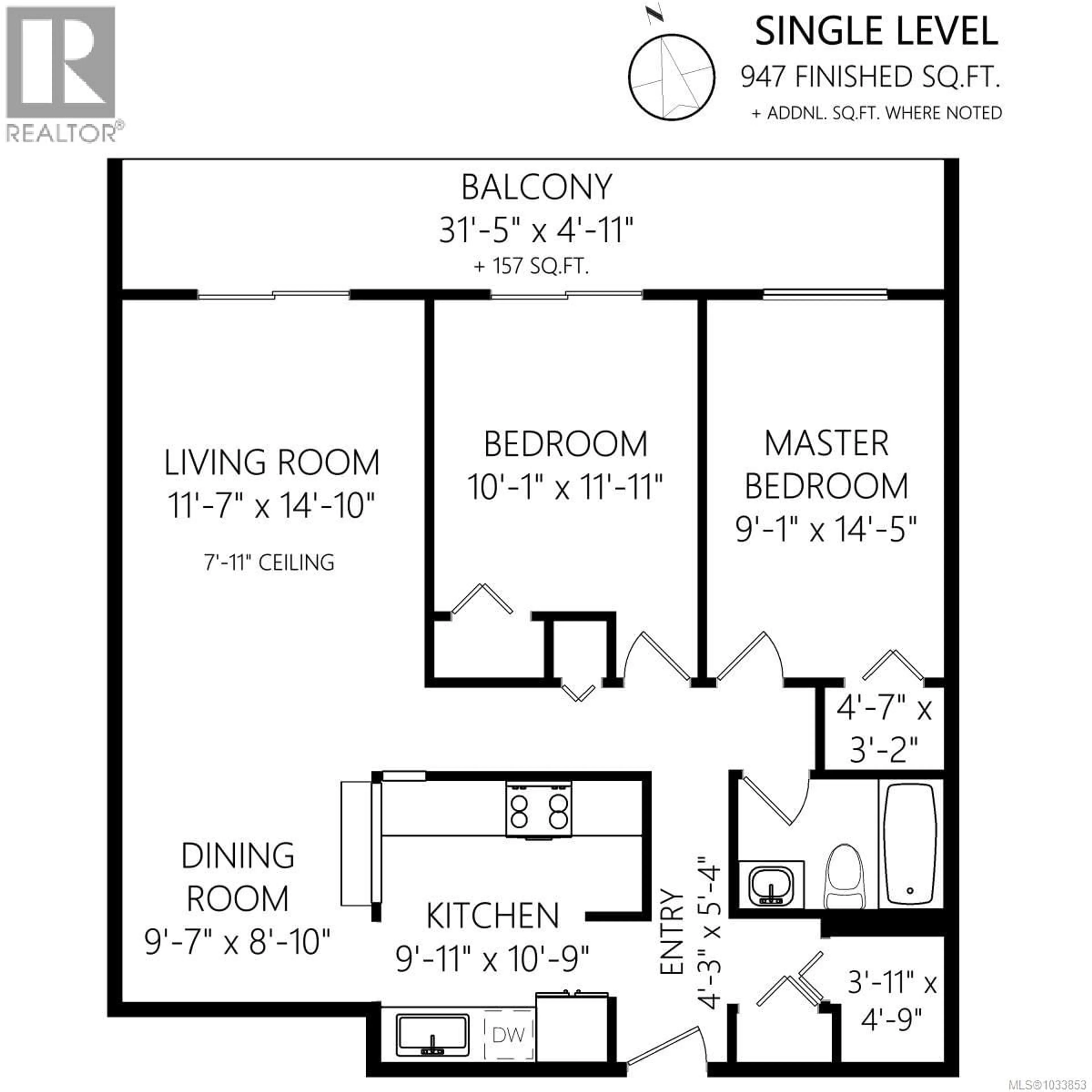 Floor plan for 210 - 3240 GLASGOW AVENUE, Saanich British Columbia V8X1M2