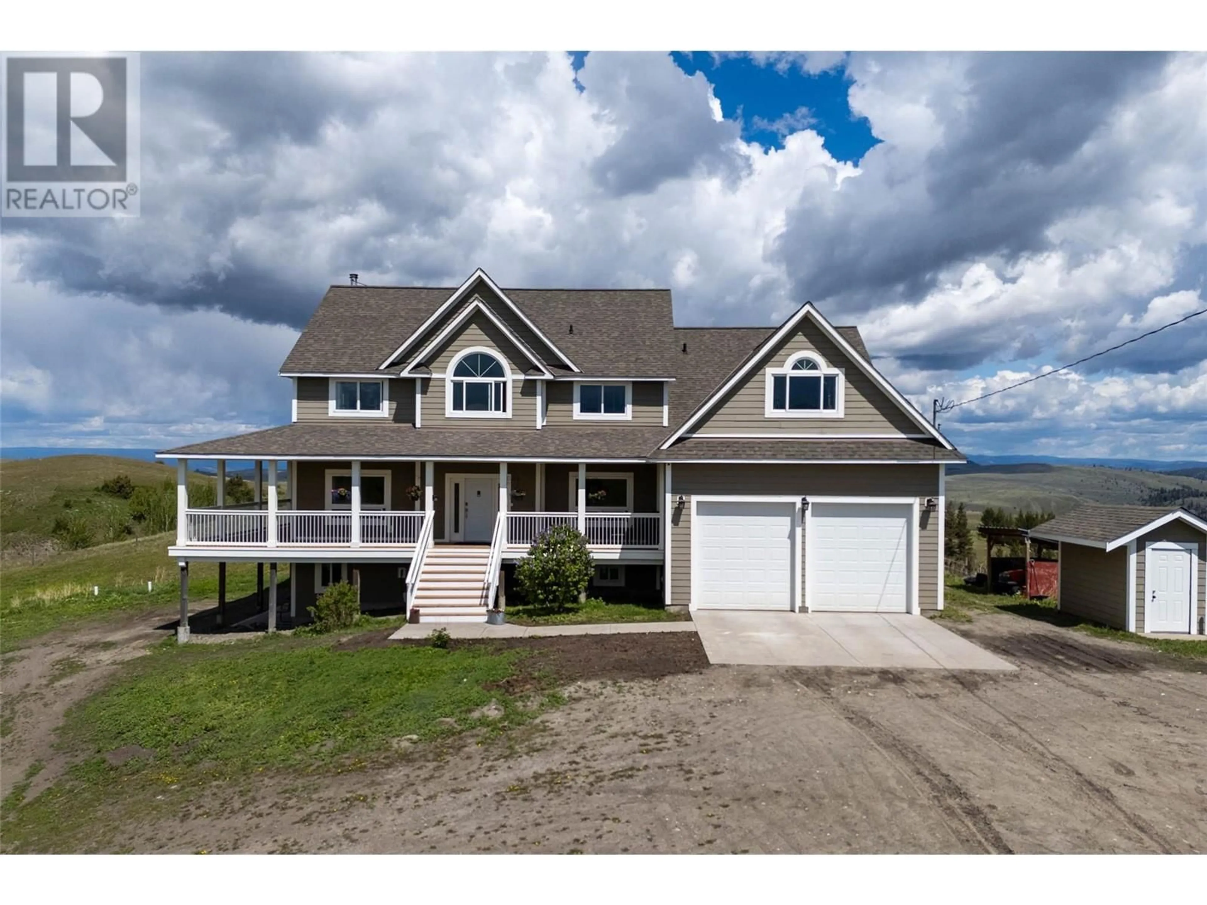 Home with vinyl exterior material, water/lake/river/ocean view for 4860 JACKSON ROAD, Kamloops British Columbia V2H1T7