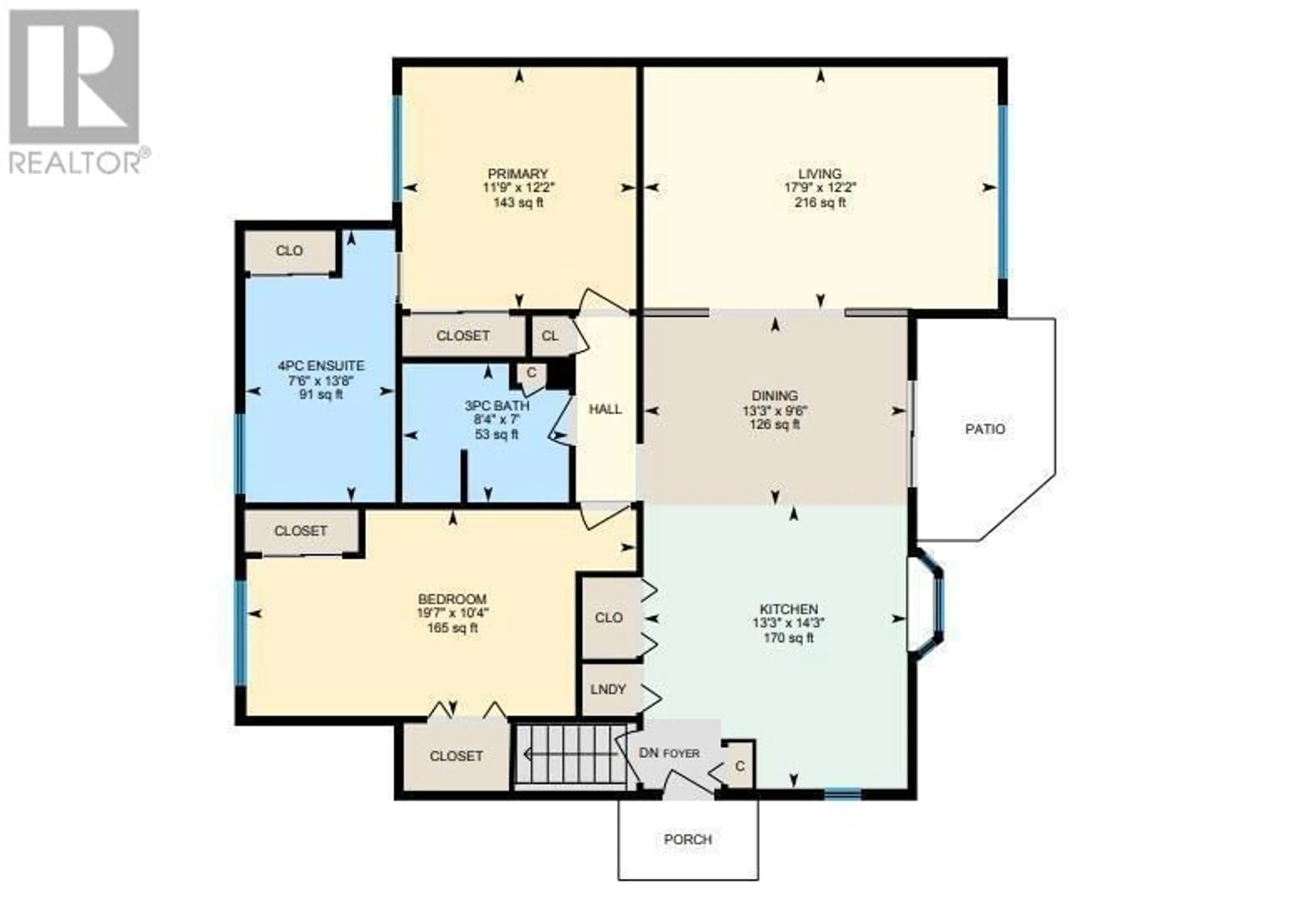 Floor plan for 1980 Ethel Street, Kelowna British Columbia V1Y2Z5