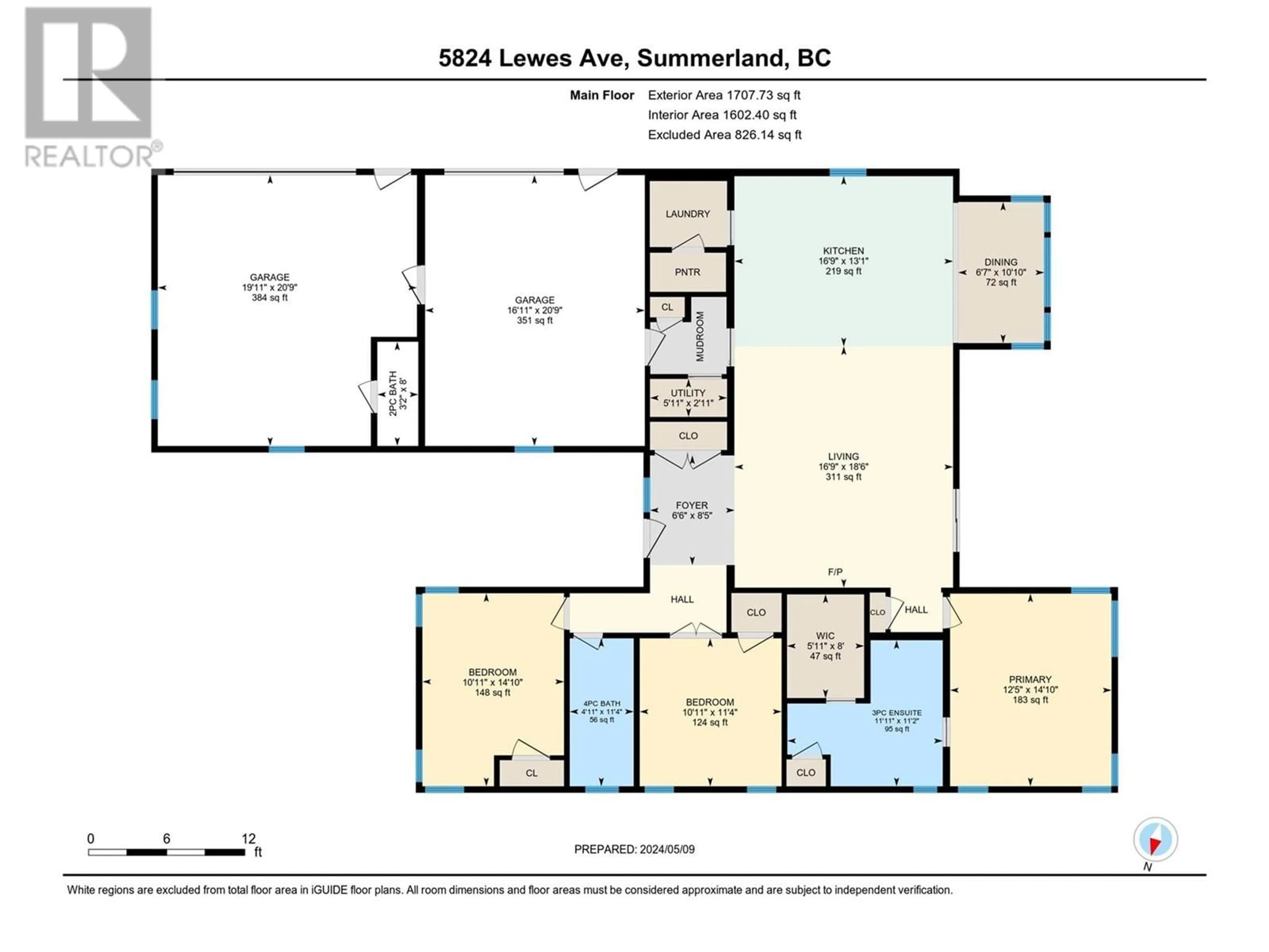 Floor plan for 5824 LEWES AVENUE, Summerland British Columbia V0H1Z2