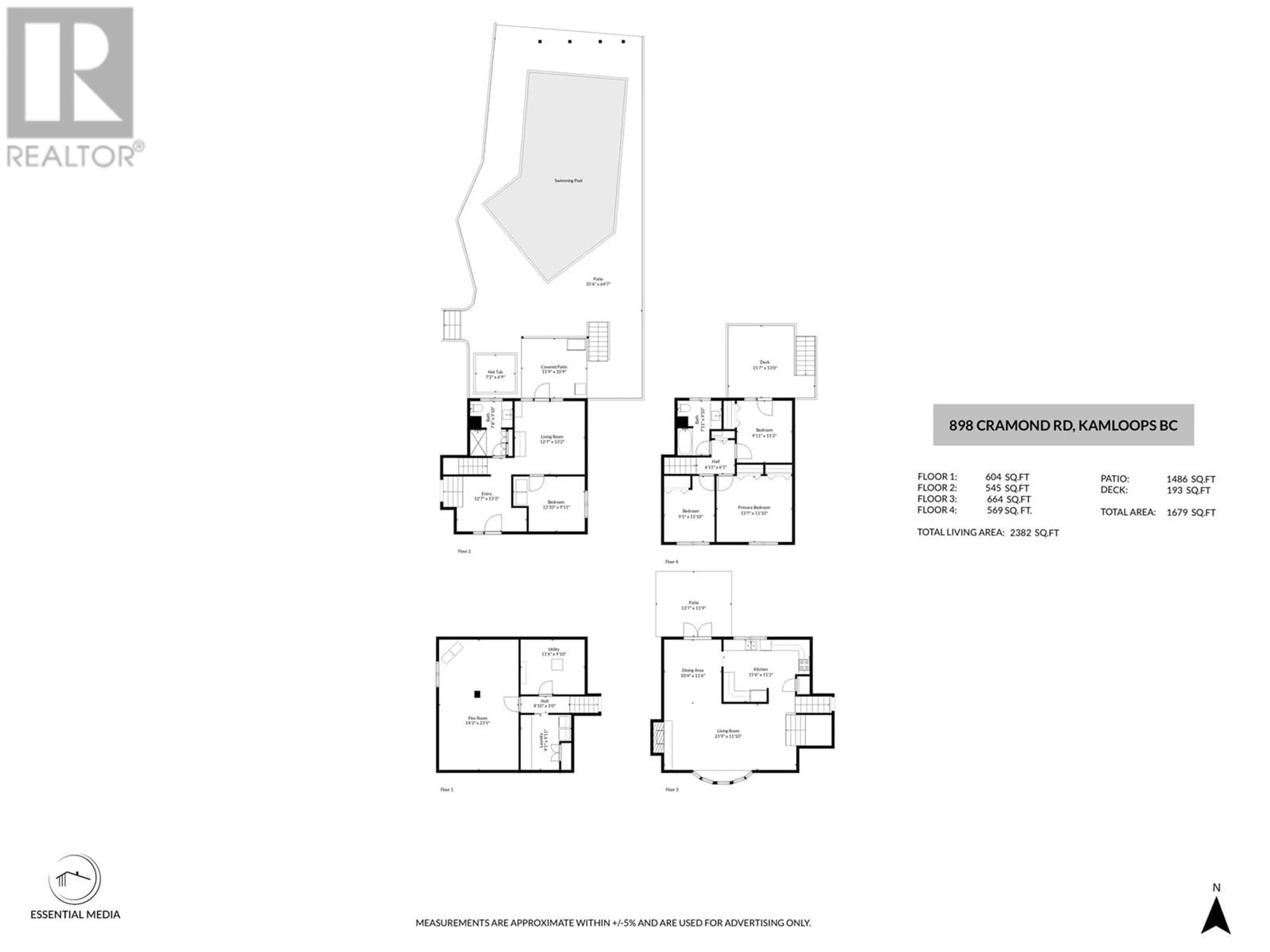Floor plan for 898 CRAMOND ROAD, Kamloops British Columbia V2B6J9