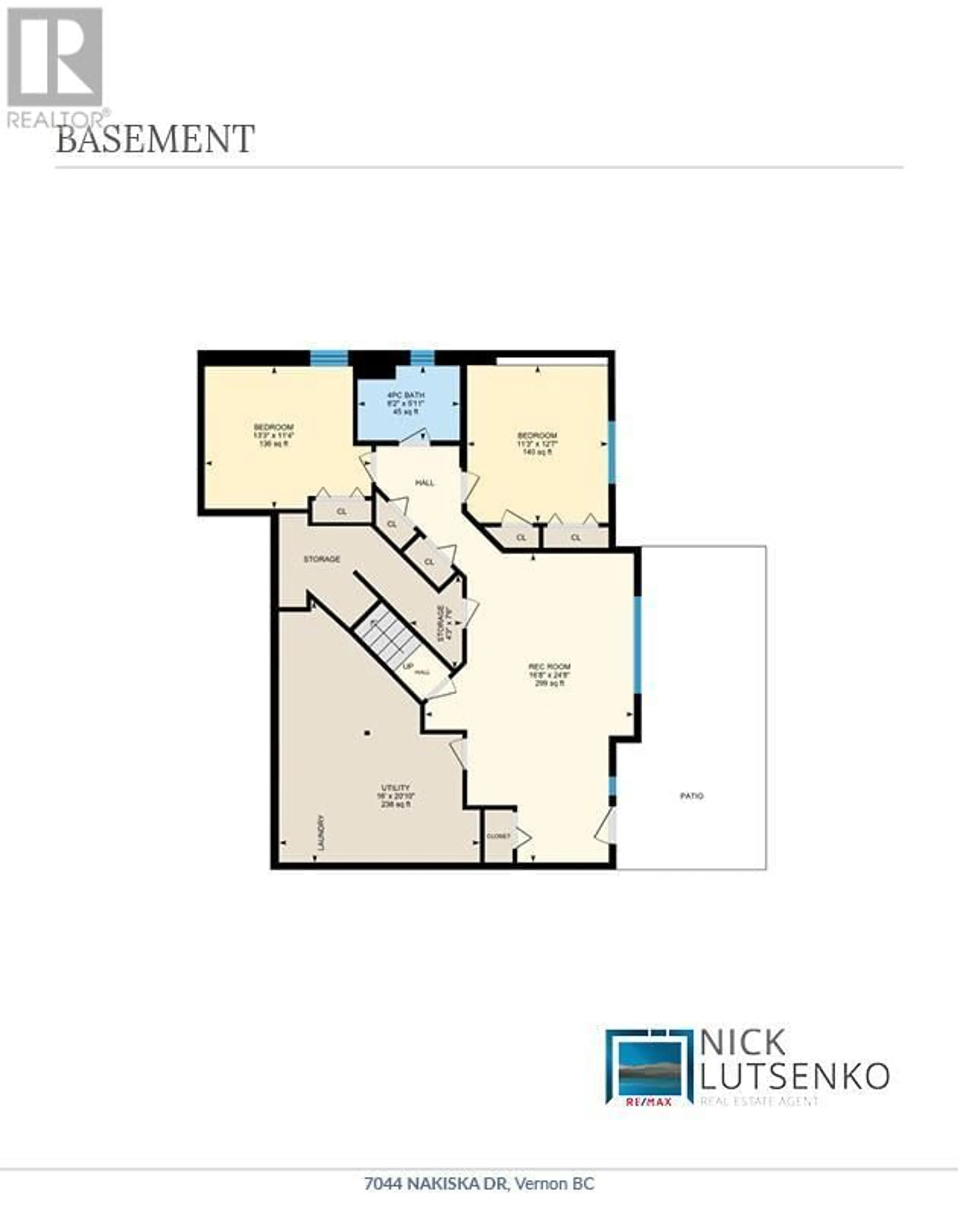 Floor plan for 7044 NAKISKA DRIVE, Vernon British Columbia V1B3M5