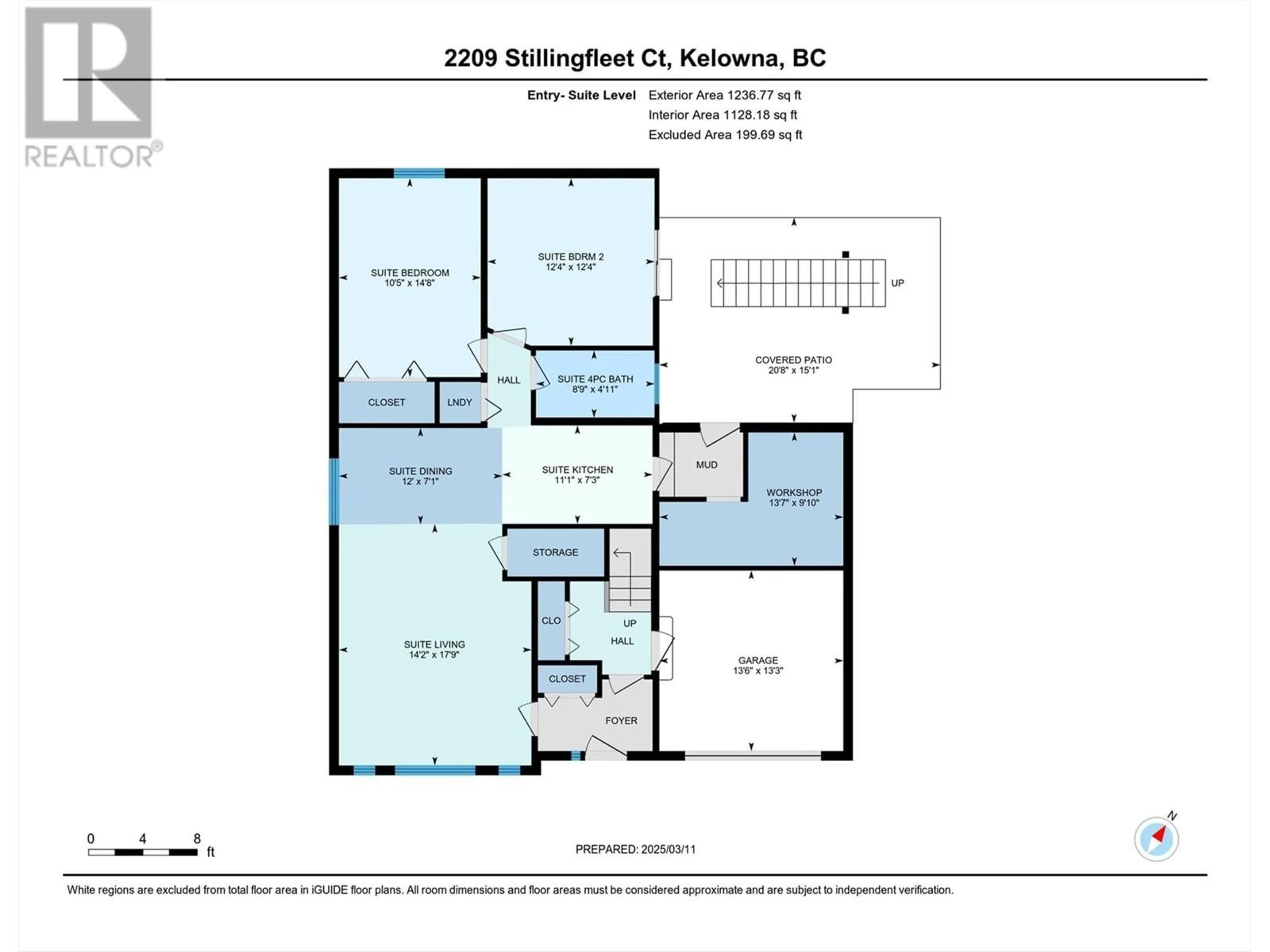 Floor plan for 2209 STILLINGFLEET COURT, Kelowna British Columbia V1Y9N3