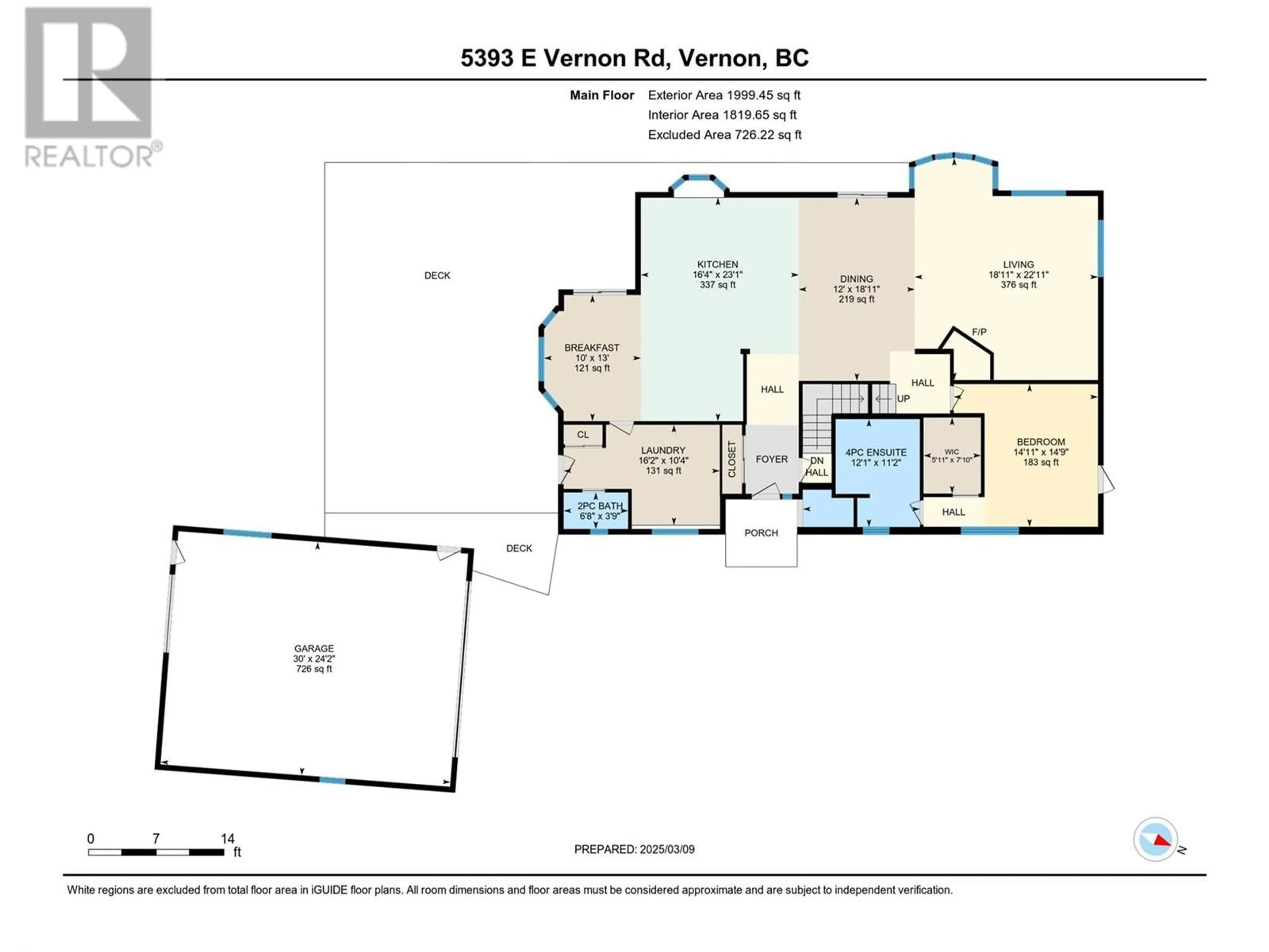 Floor plan for 5393 EAST VERNON ROAD, Vernon British Columbia V1B3J7