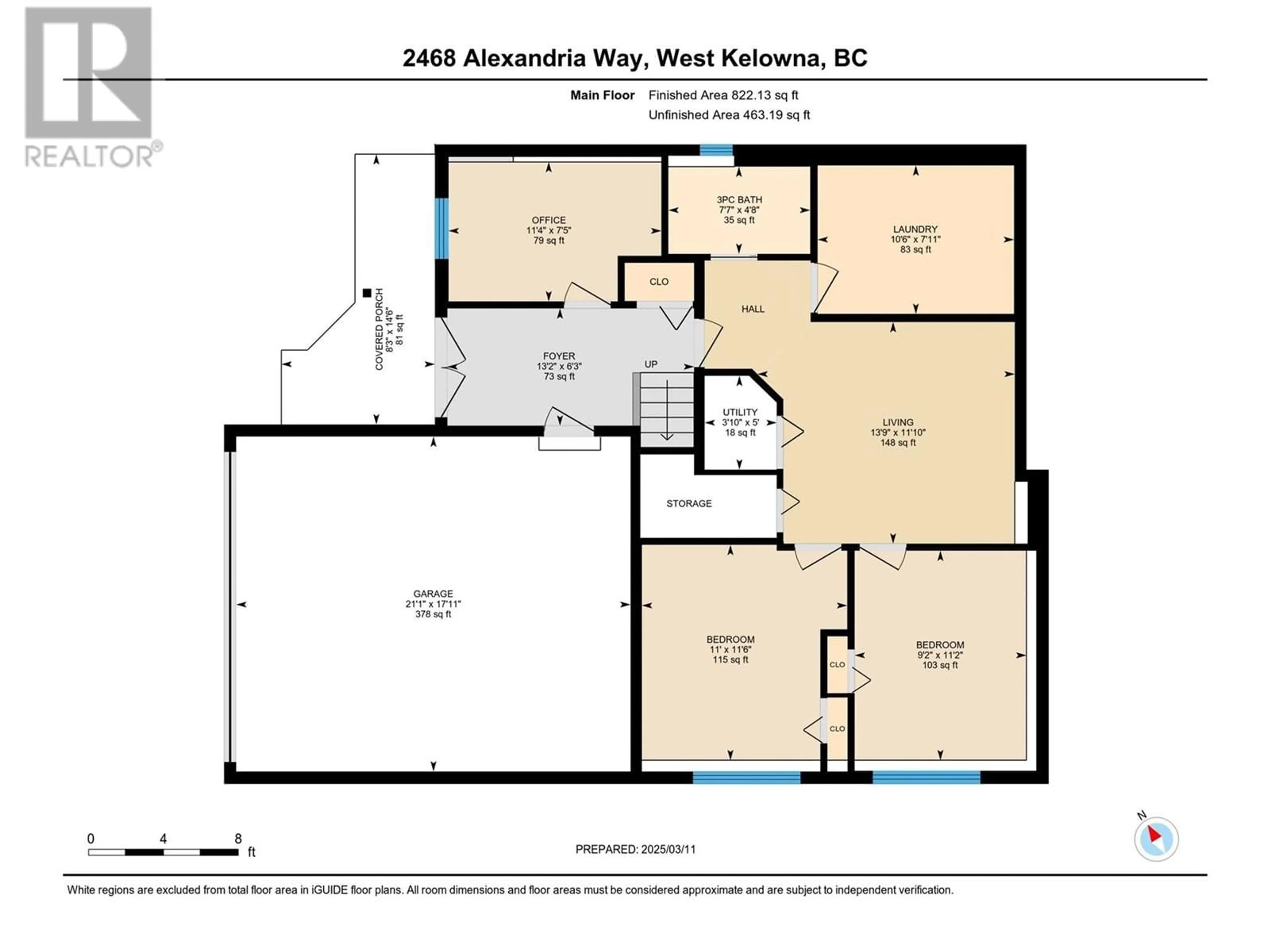 Floor plan for 2468 Alexandria Way, West Kelowna British Columbia V4T1T6