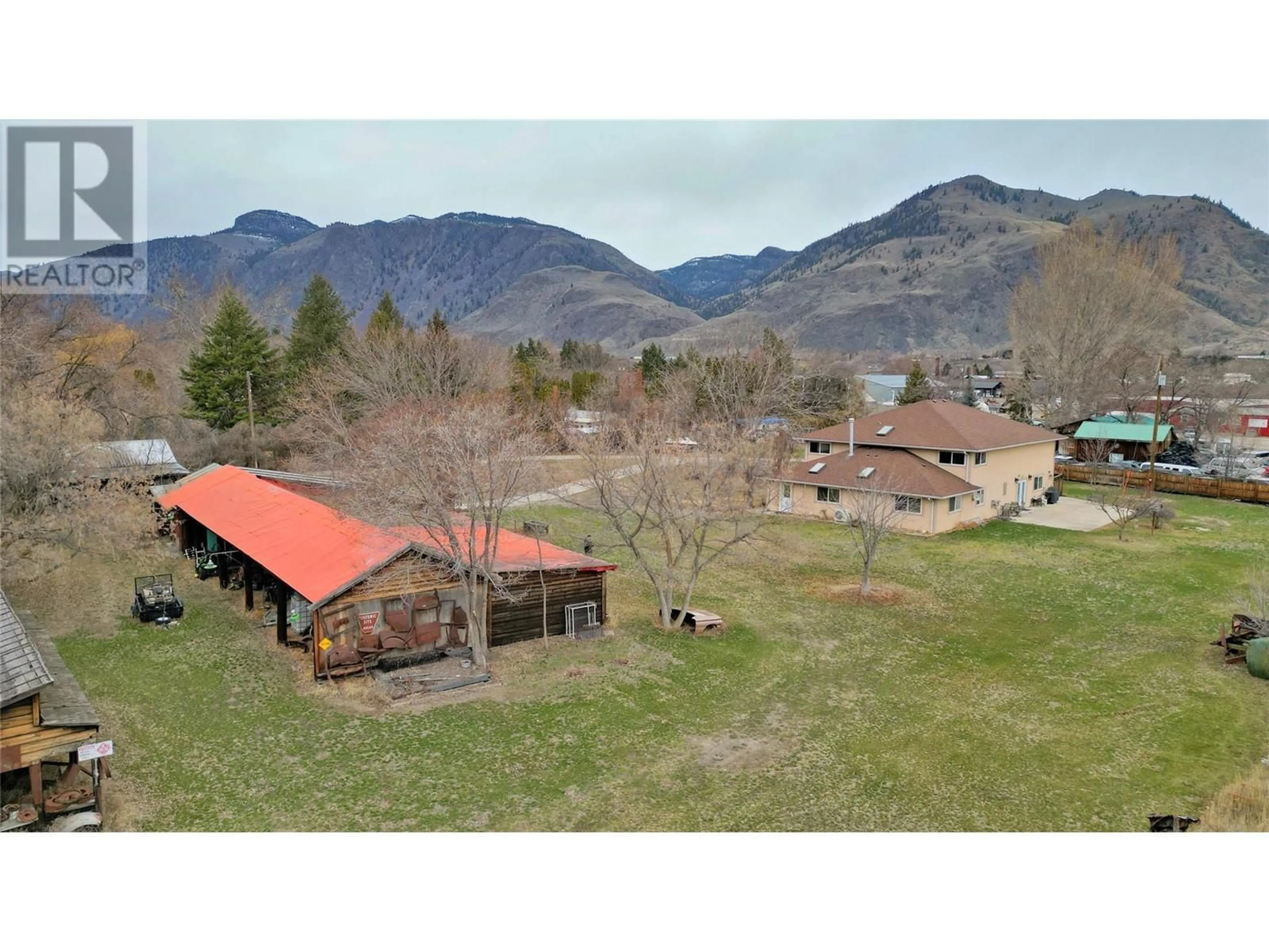 A pic from outside/outdoor area/front of a property/back of a property/a pic from drone, mountain view for 2061 MAIN STREET, Cawston British Columbia V0X1C1
