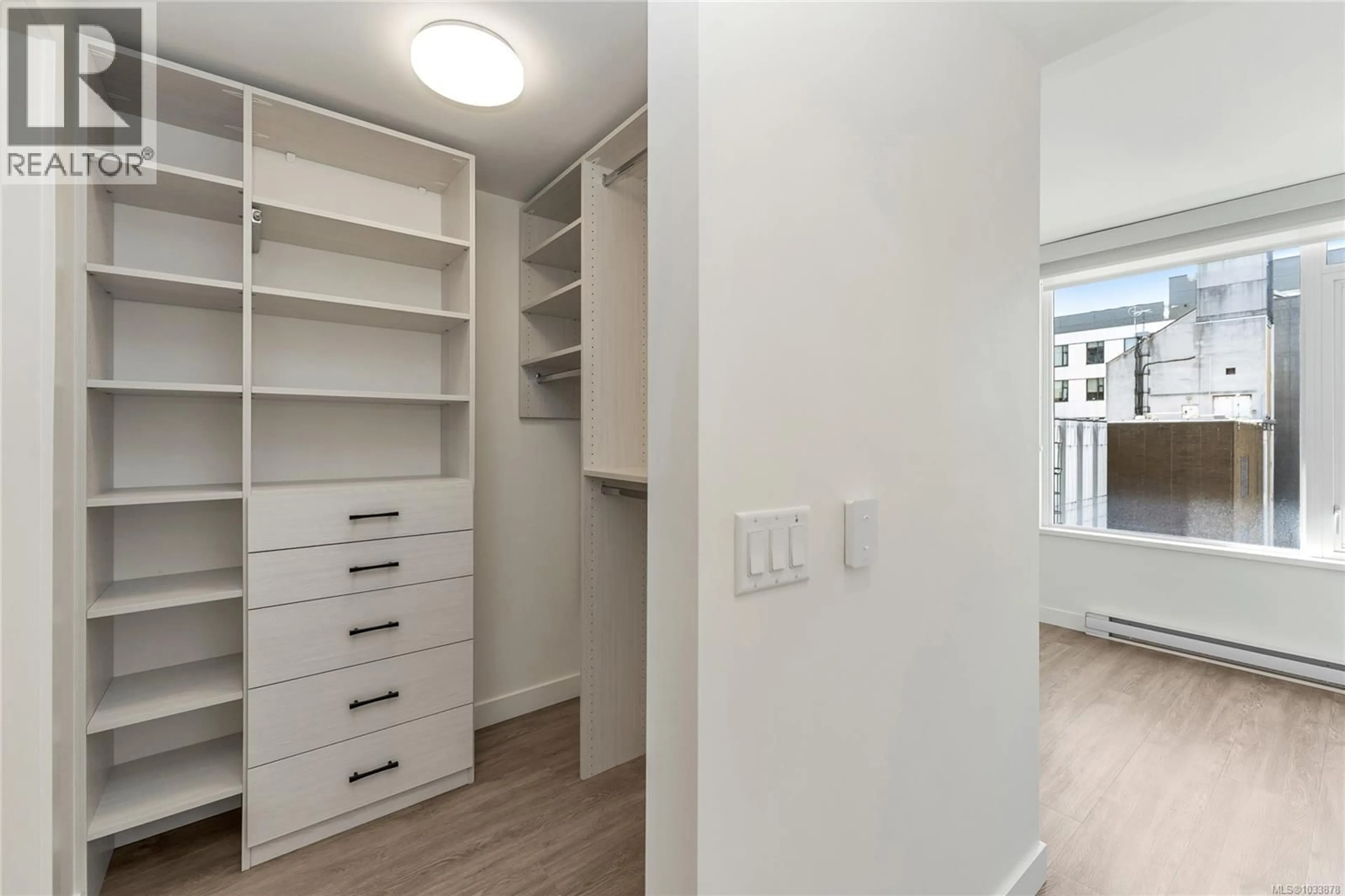 Storage room or clothes room or walk-in closet for 608 - 845 JOHNSON STREET, Victoria British Columbia V8W0G3