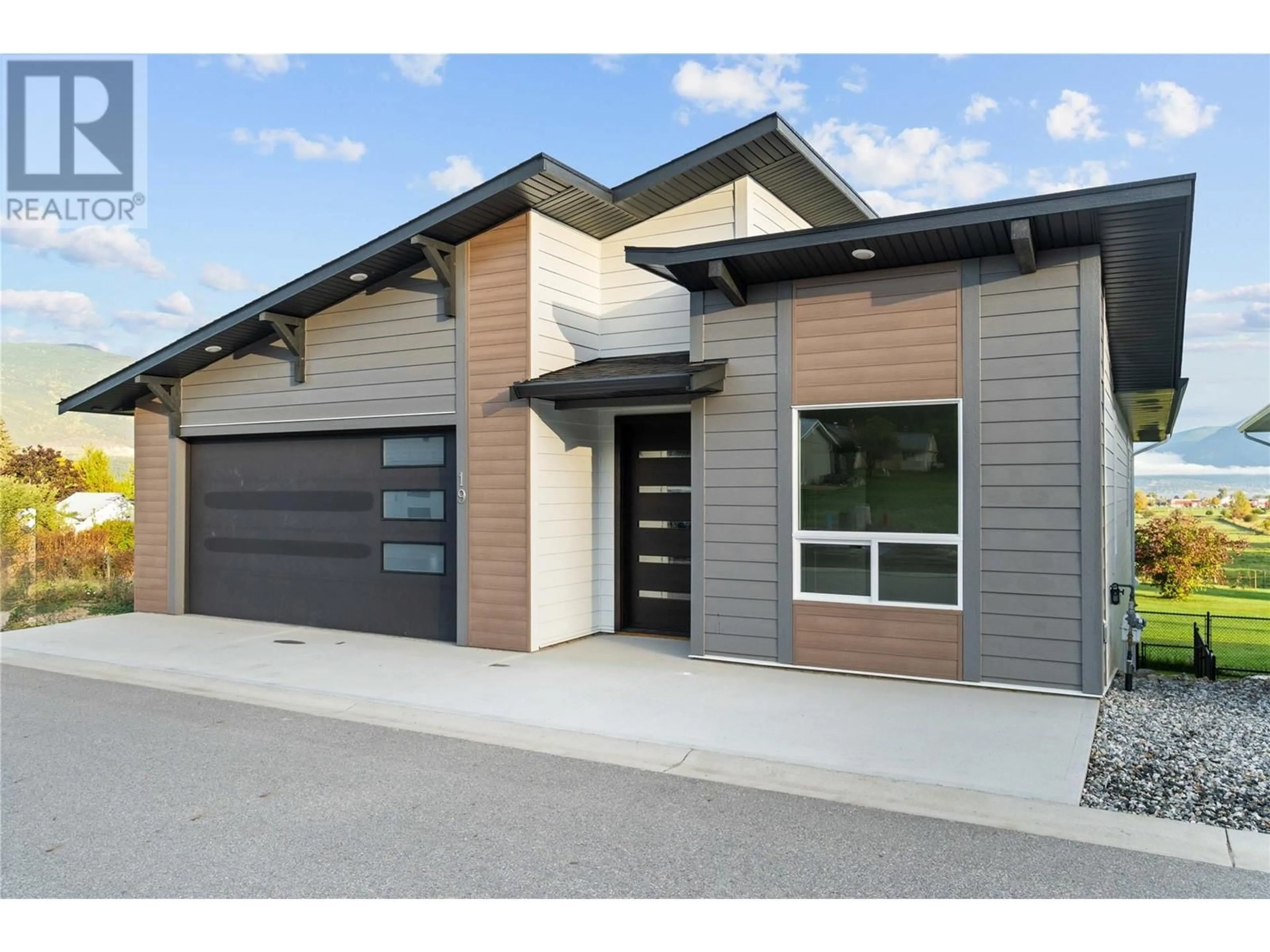 Home with brick exterior material, street for 1840 10 Street SW Unit# 19 Lot# 24, Salmon Arm British Columbia V1E0H2