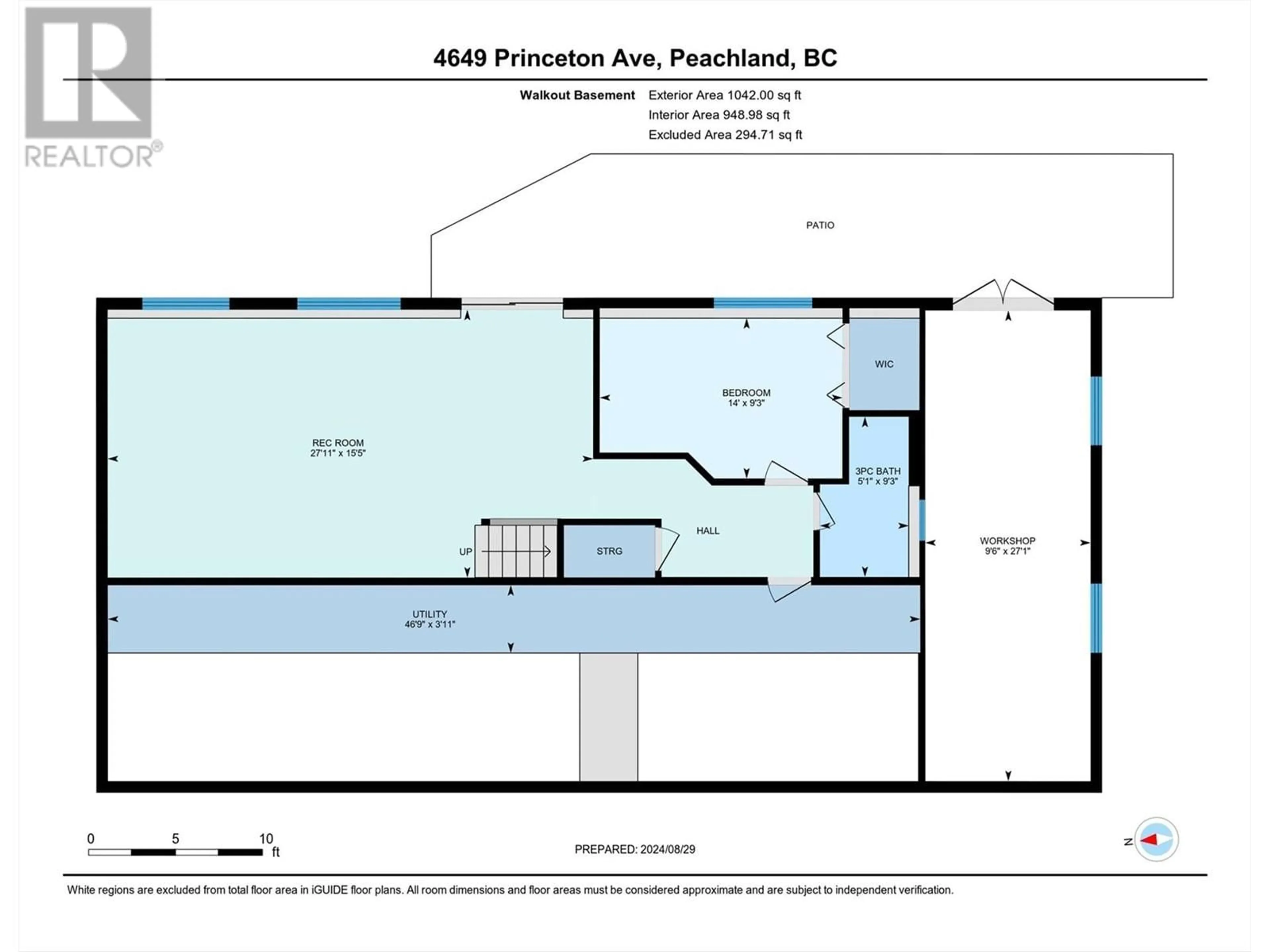 Floor plan for 4649 Princeton Avenue, Peachland British Columbia V0H1X7