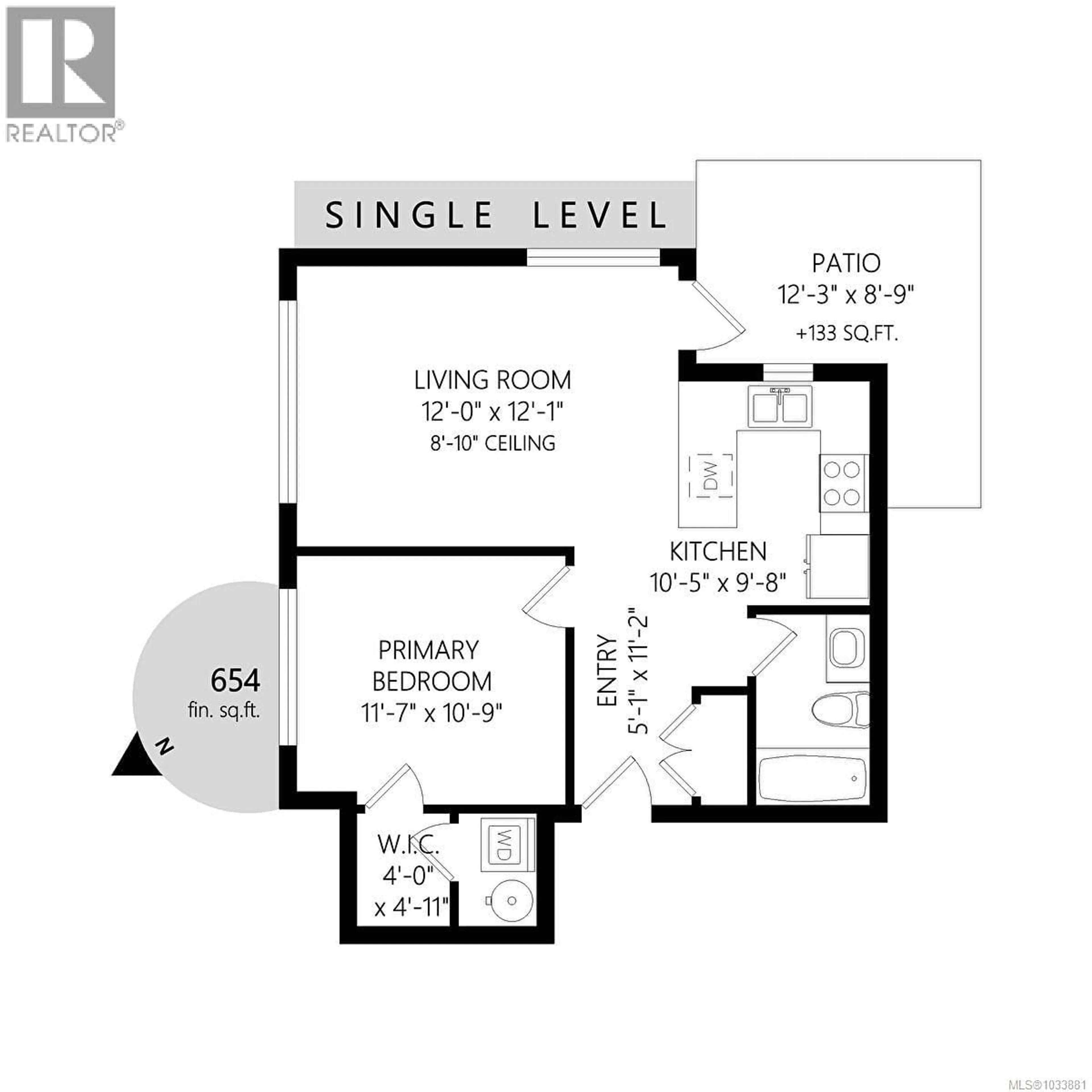 Floor plan for 106 - 280 ISLAND HIGHWAY, View Royal British Columbia V9B1G5