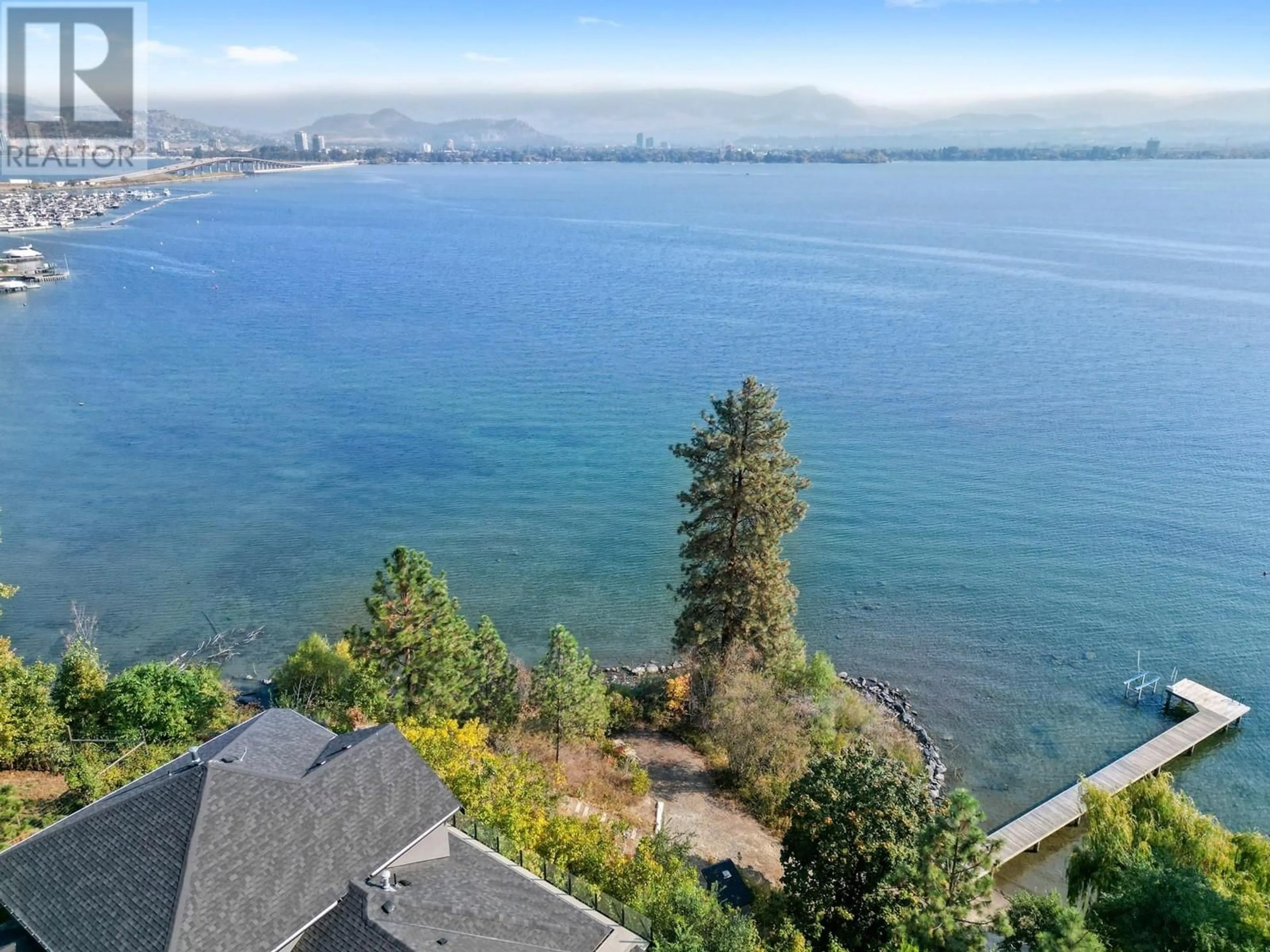 A pic from outside/outdoor area/front of a property/back of a property/a pic from drone, water/lake/river/ocean view for 2311 CAMPBELL ROAD, West Kelowna British Columbia V1Z1S9