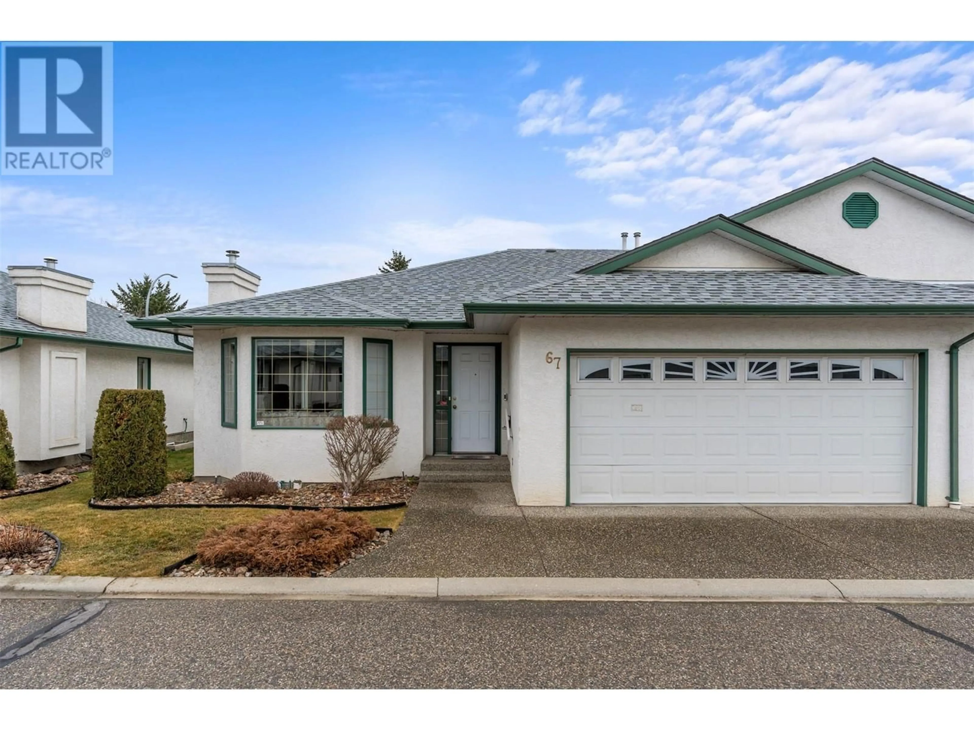 Home with vinyl exterior material, street for 67 - 2710 ALLENBY WAY, Vernon British Columbia V1T9P2
