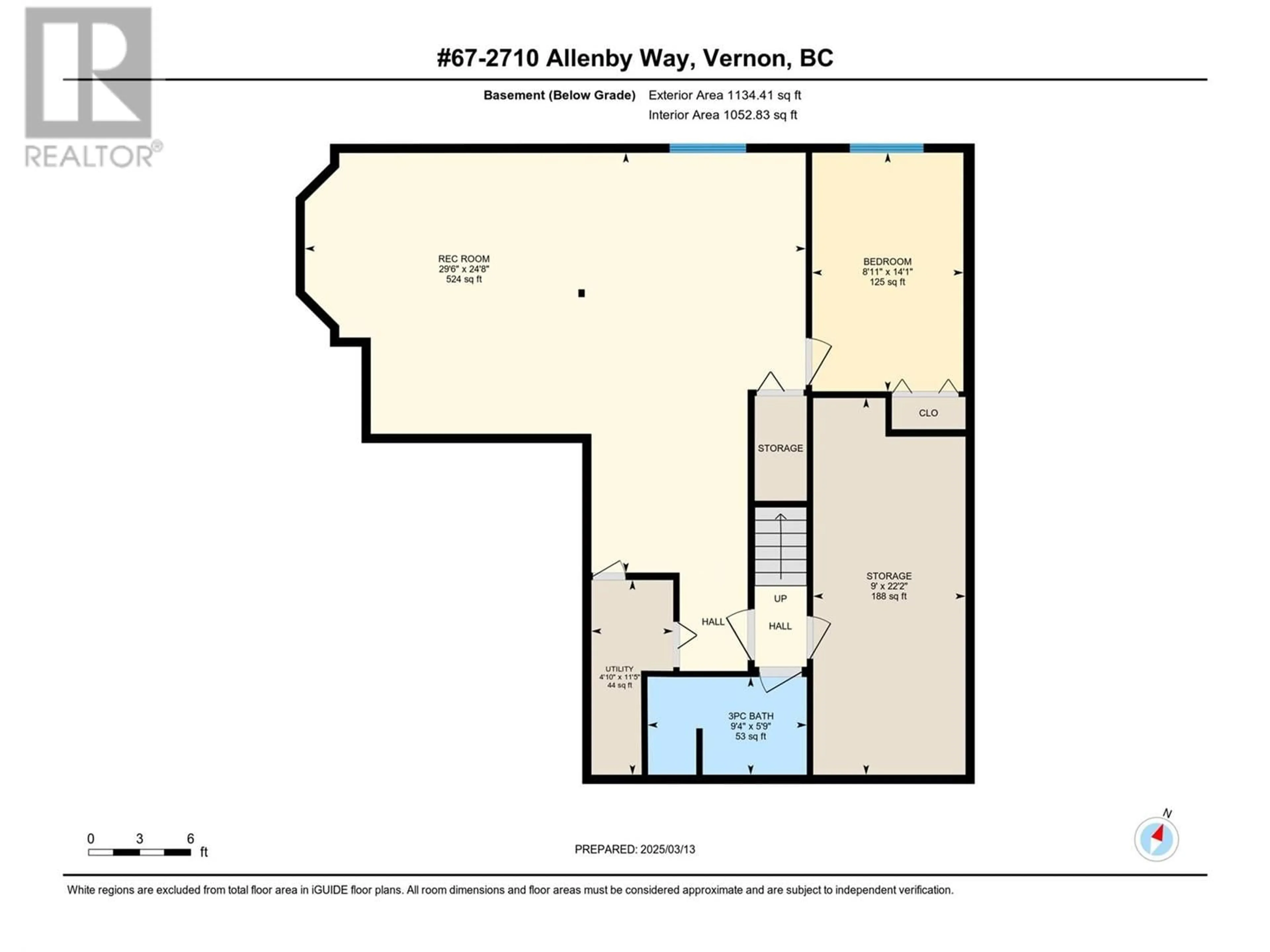 Floor plan for 67 - 2710 ALLENBY WAY, Vernon British Columbia V1T9P2