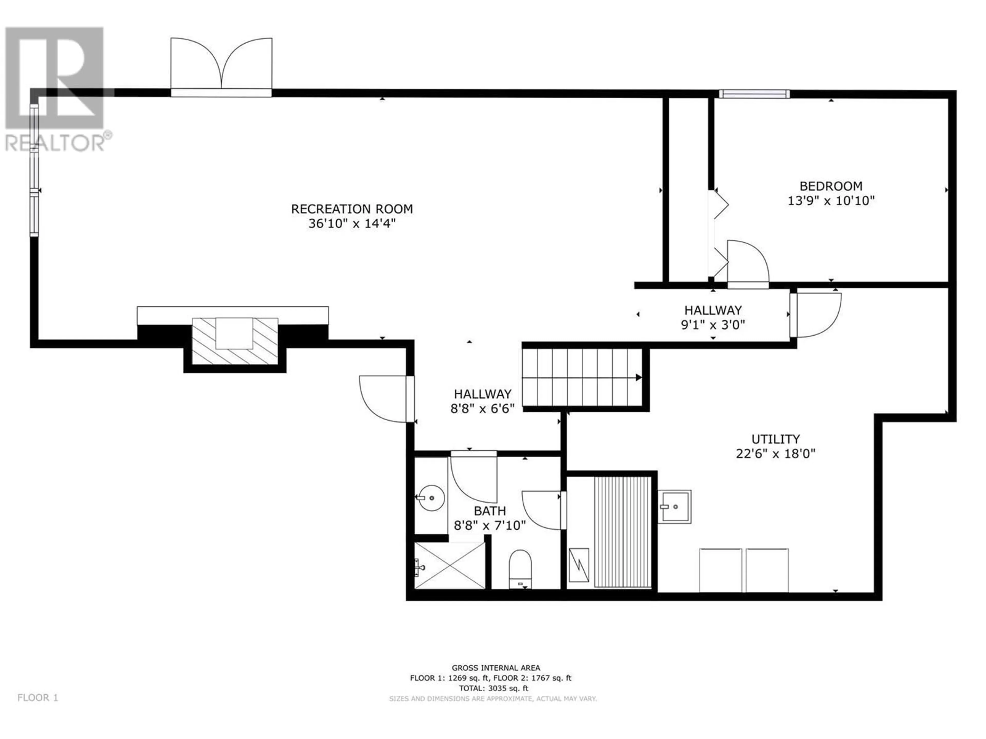 Floor plan for 2931 THACKER DRIVE, West Kelowna British Columbia V1Z1X1