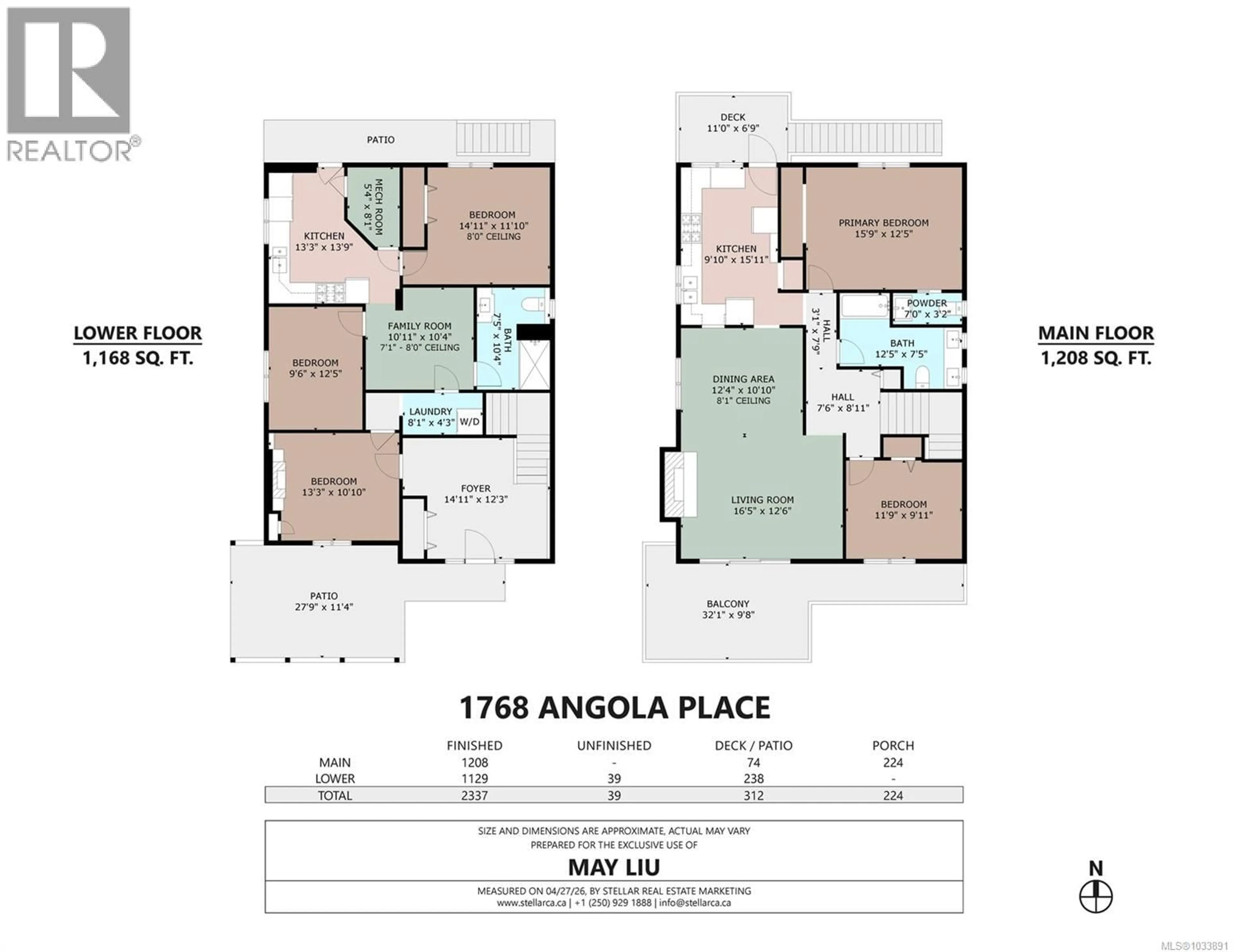 Floor plan for 1768 ANGOLA PLACE, Saanich British Columbia V8N4S6