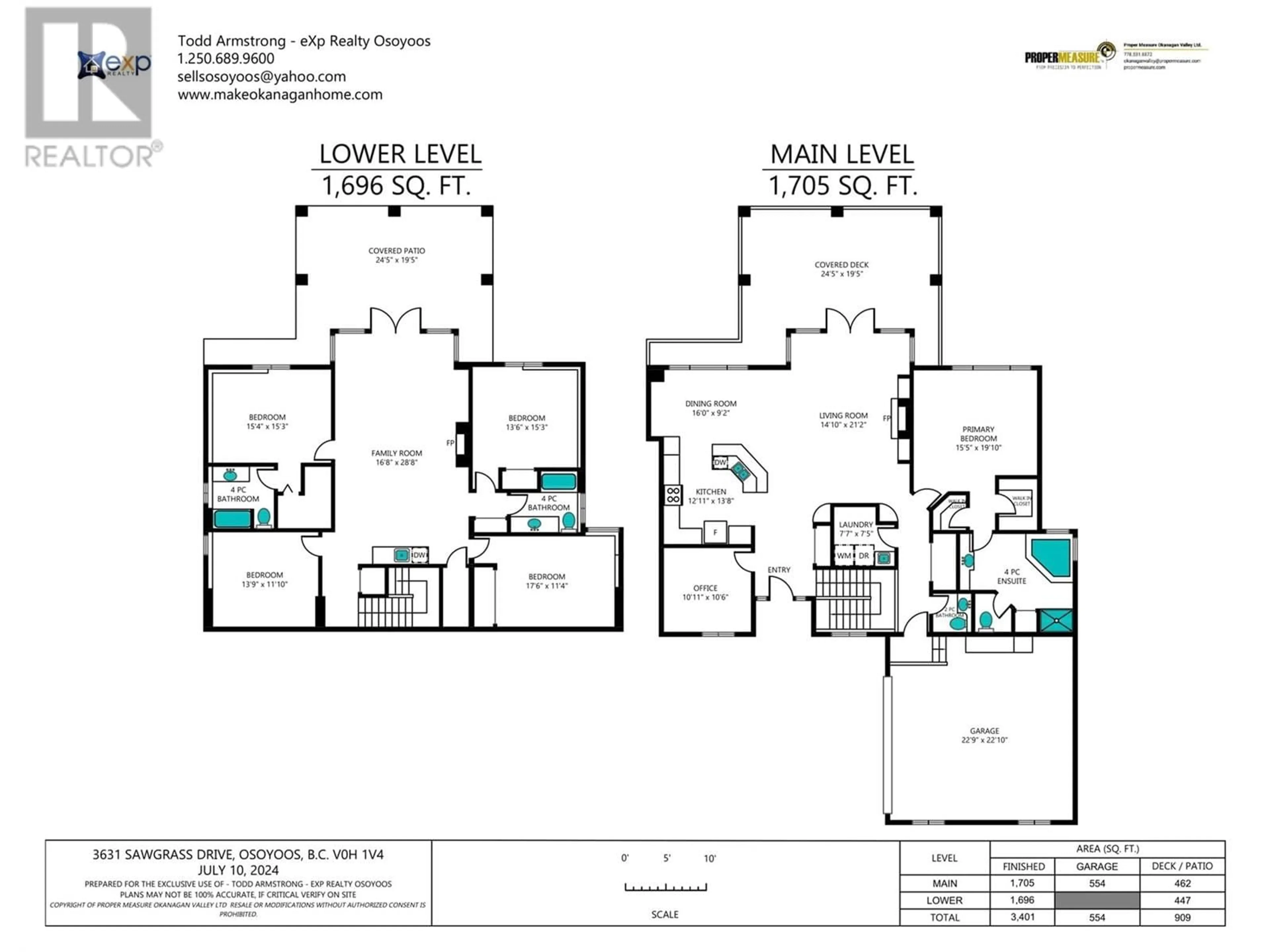 Floor plan for 3631 SAWGRASS DRIVE, Osoyoos British Columbia V0H1V4