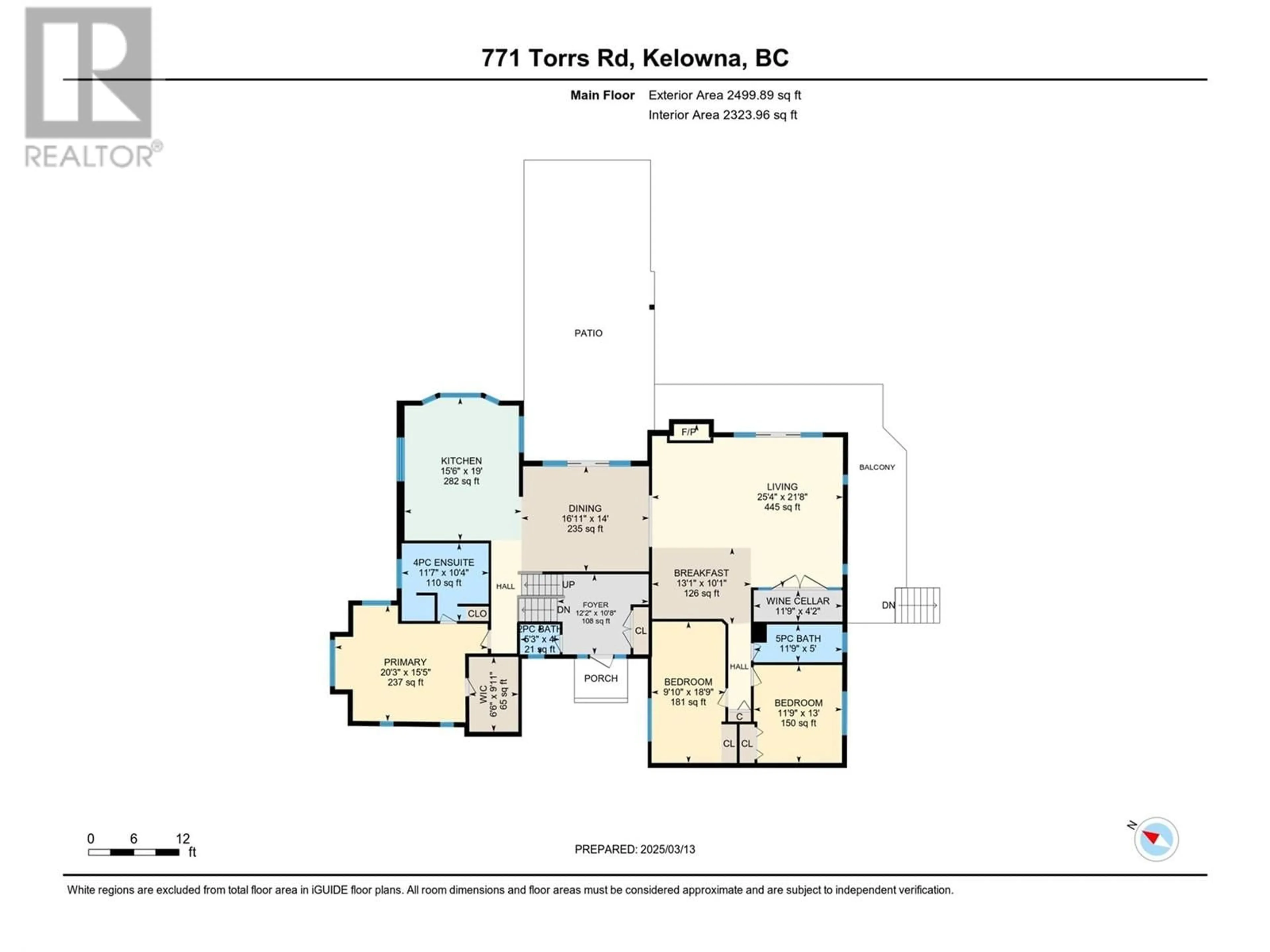 Floor plan for 771 TORRS ROAD, Kelowna British Columbia V1W1B4