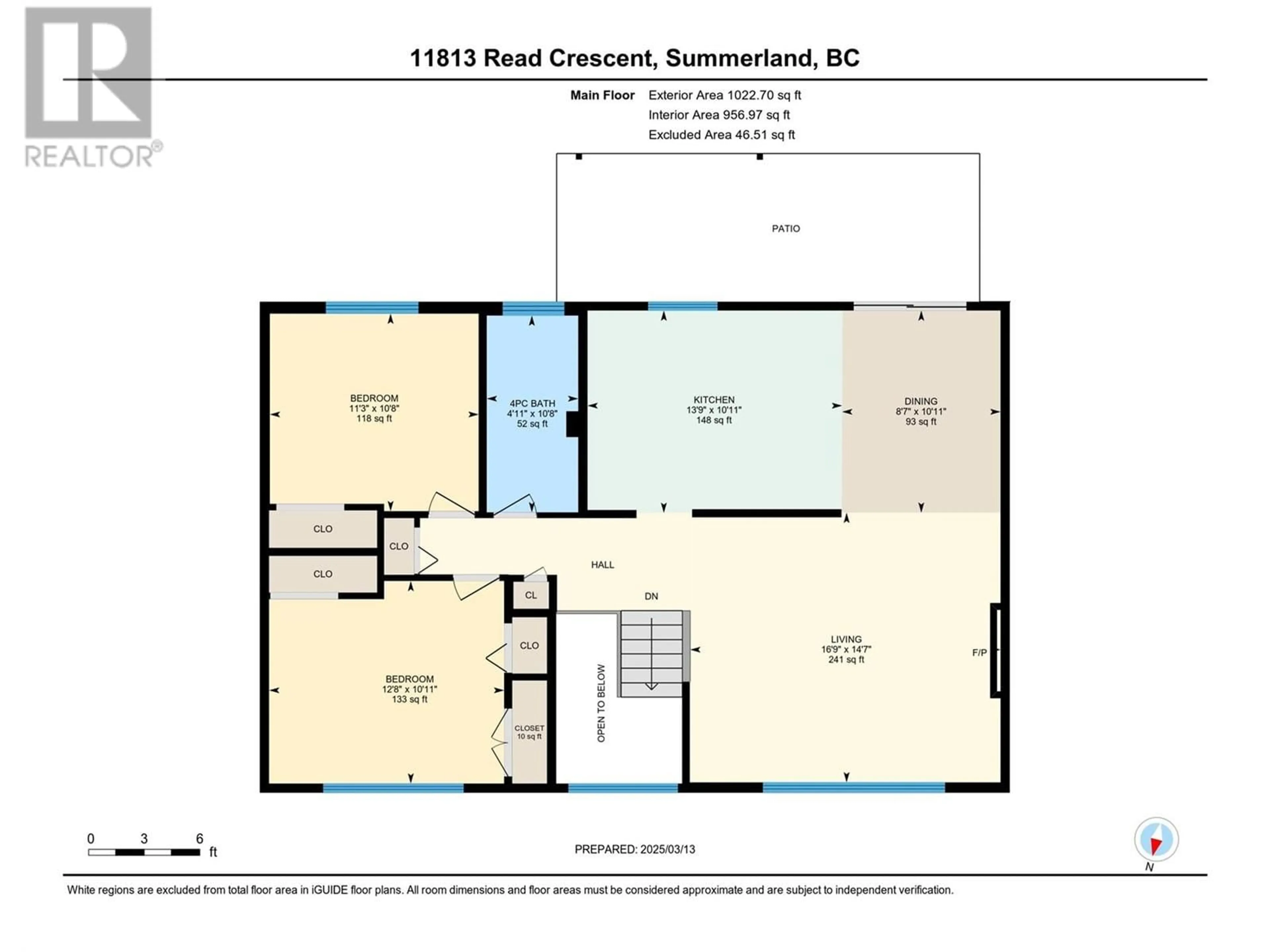 Floor plan for 11813 READ CRESCENT, Summerland British Columbia V0H1Z2