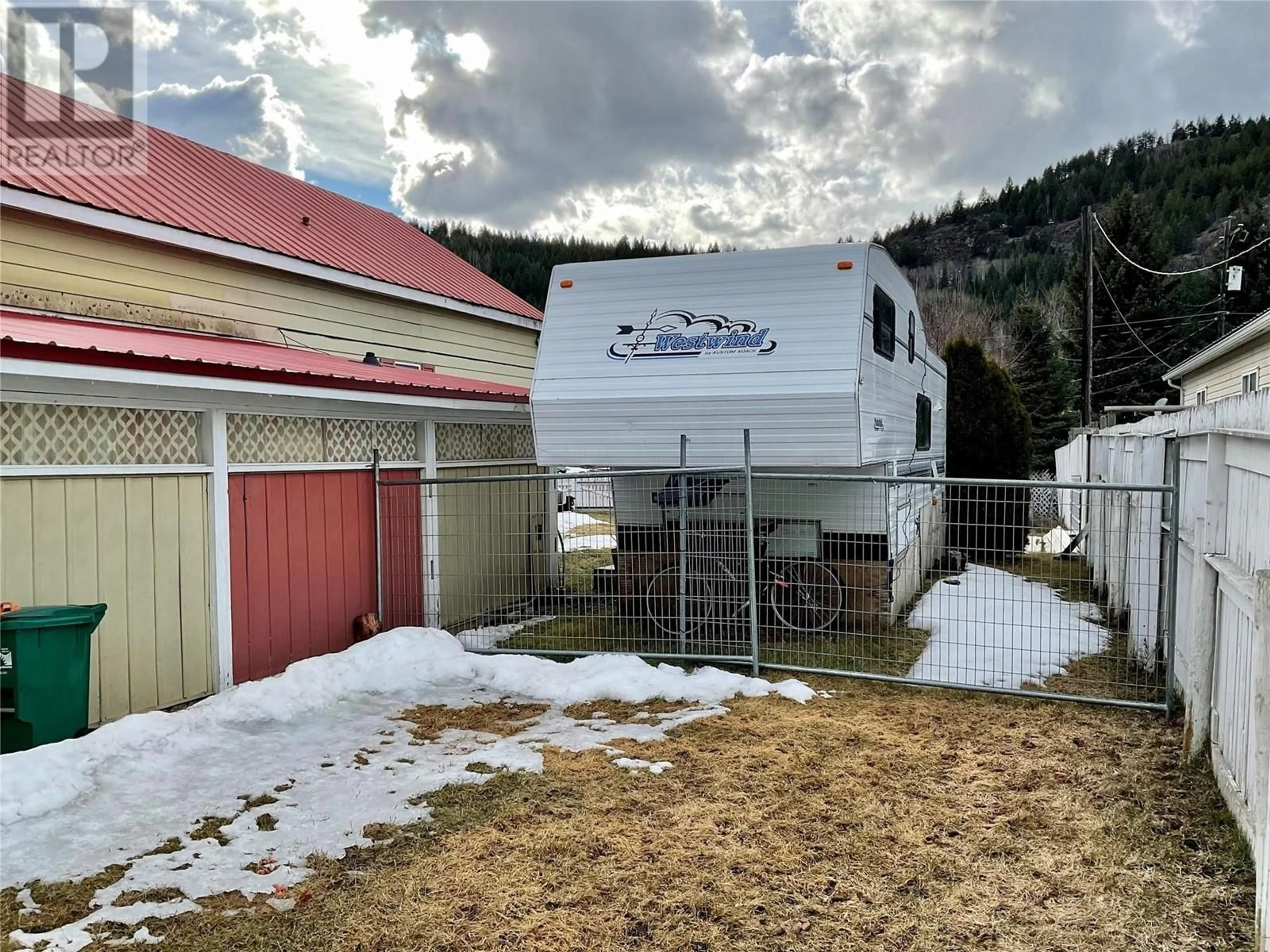 A pic from outside/outdoor area/front of a property/back of a property/a pic from drone, mountain view for 255 KIMBERLEY  N AVENUE, Greenwood British Columbia V0H1J0