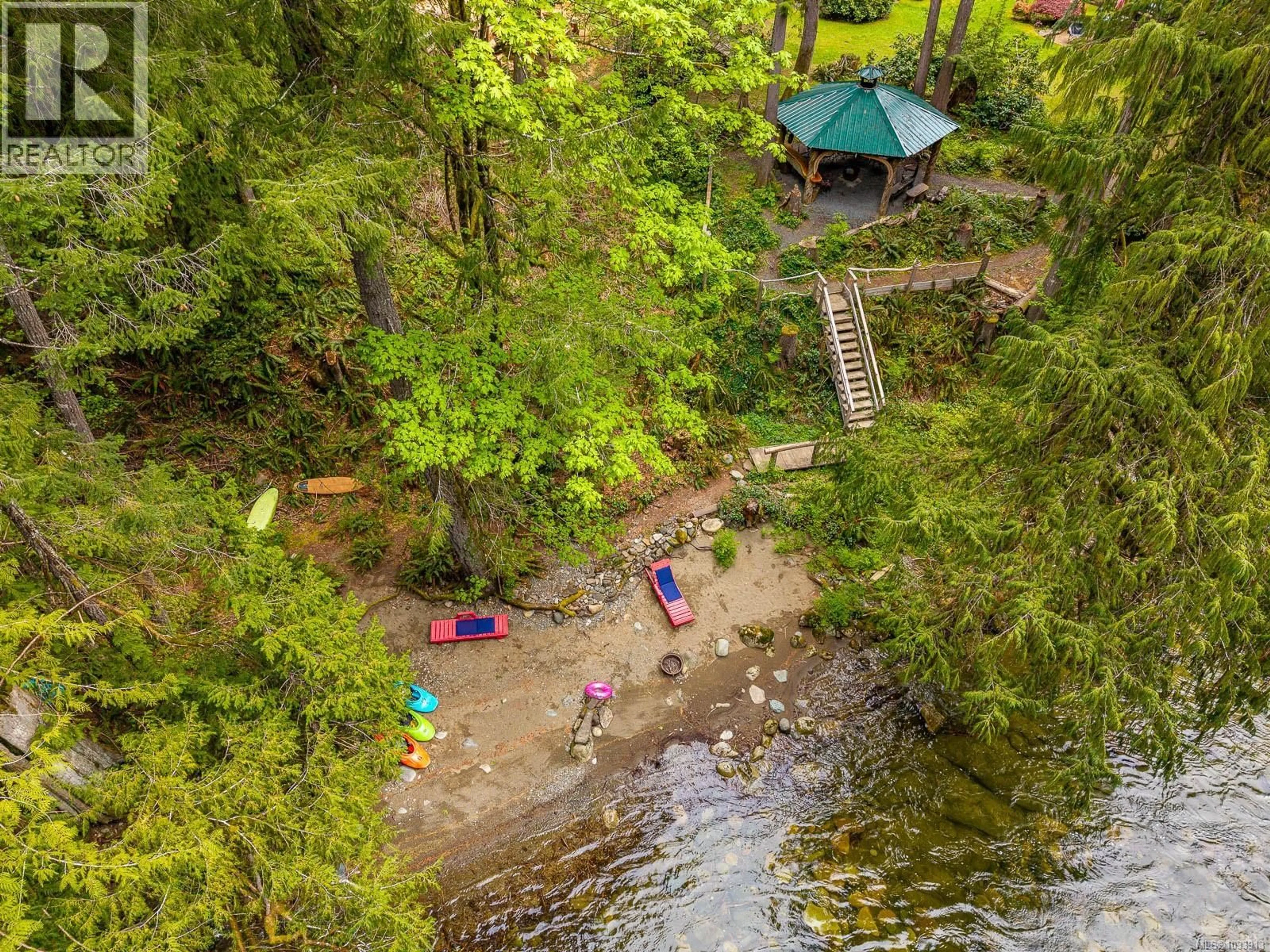 A pic from outside/outdoor area/front of a property/back of a property/a pic from drone, water/lake/river/ocean view for 4010 FORBIDDEN PLATEAU ROAD, Courtenay British Columbia V9J1P9
