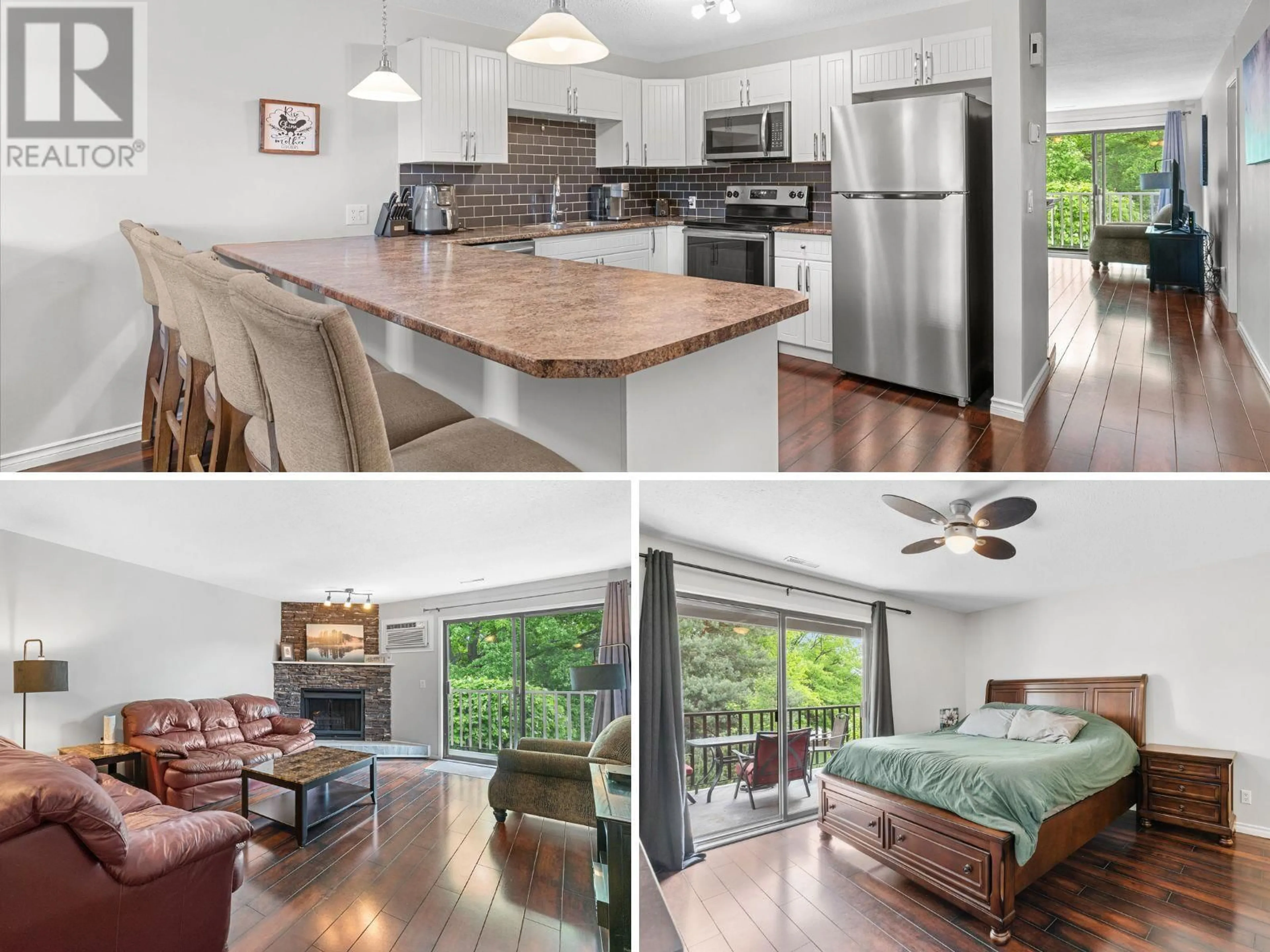 Open concept kitchen, wood/laminate floor for 211 - 3020 ALLENBY WAY, Vernon British Columbia V1T8L4