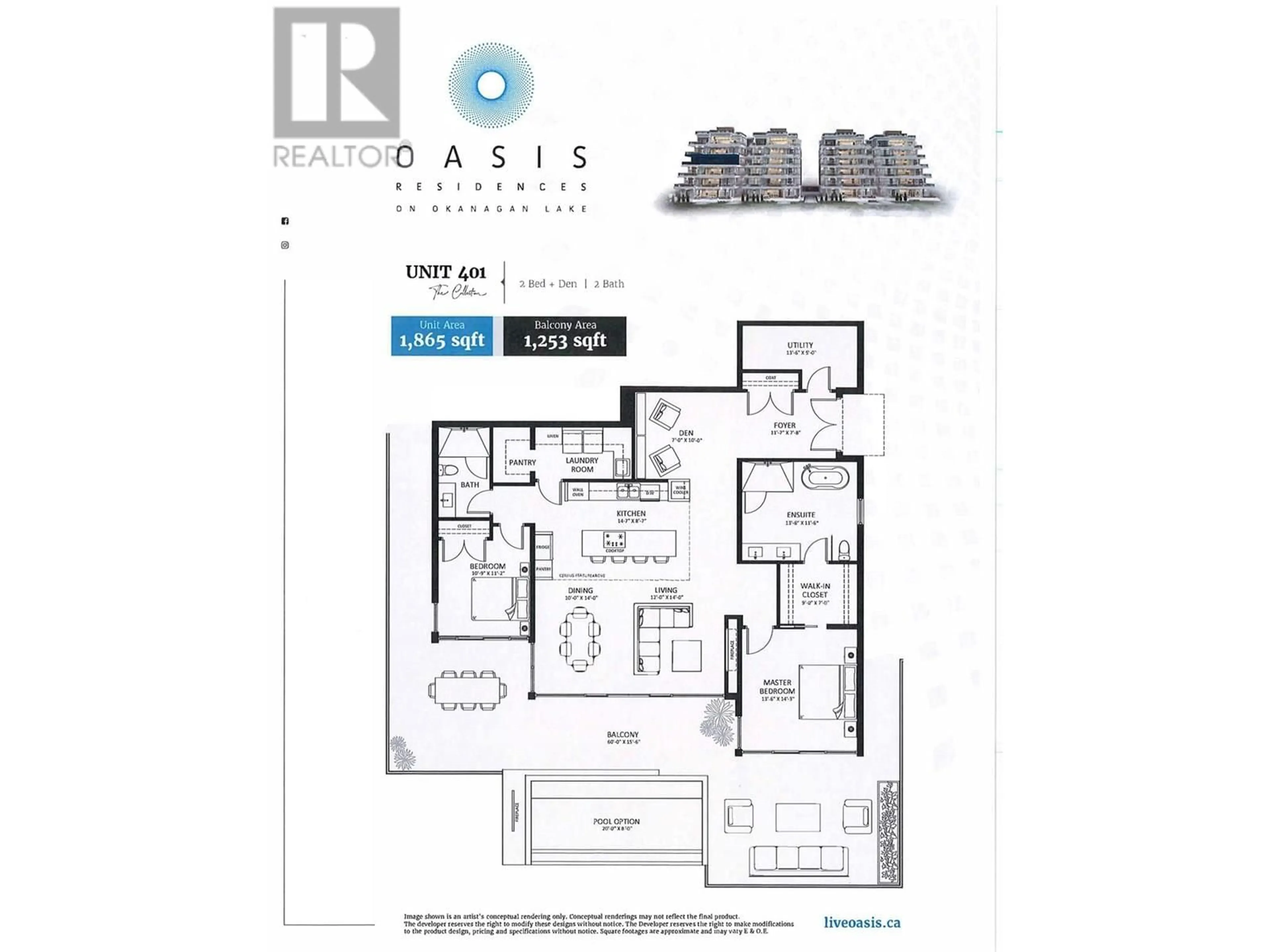 Floor plan for 401 - 13415 LAKESHORE DRIVE SOUTH, Summerland British Columbia V0H1Z1