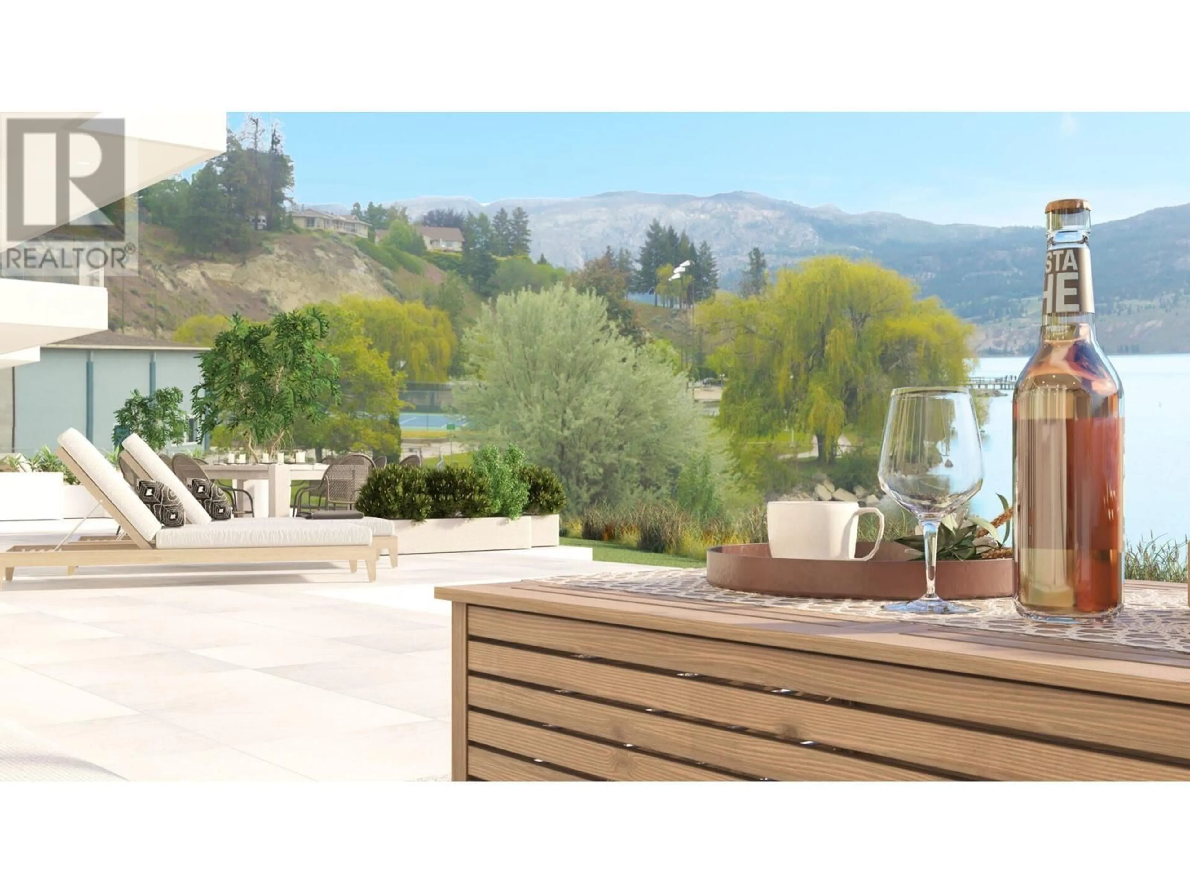 Patio, water/lake/river/ocean view for 401 - 13415 LAKESHORE DRIVE SOUTH, Summerland British Columbia V0H1Z1