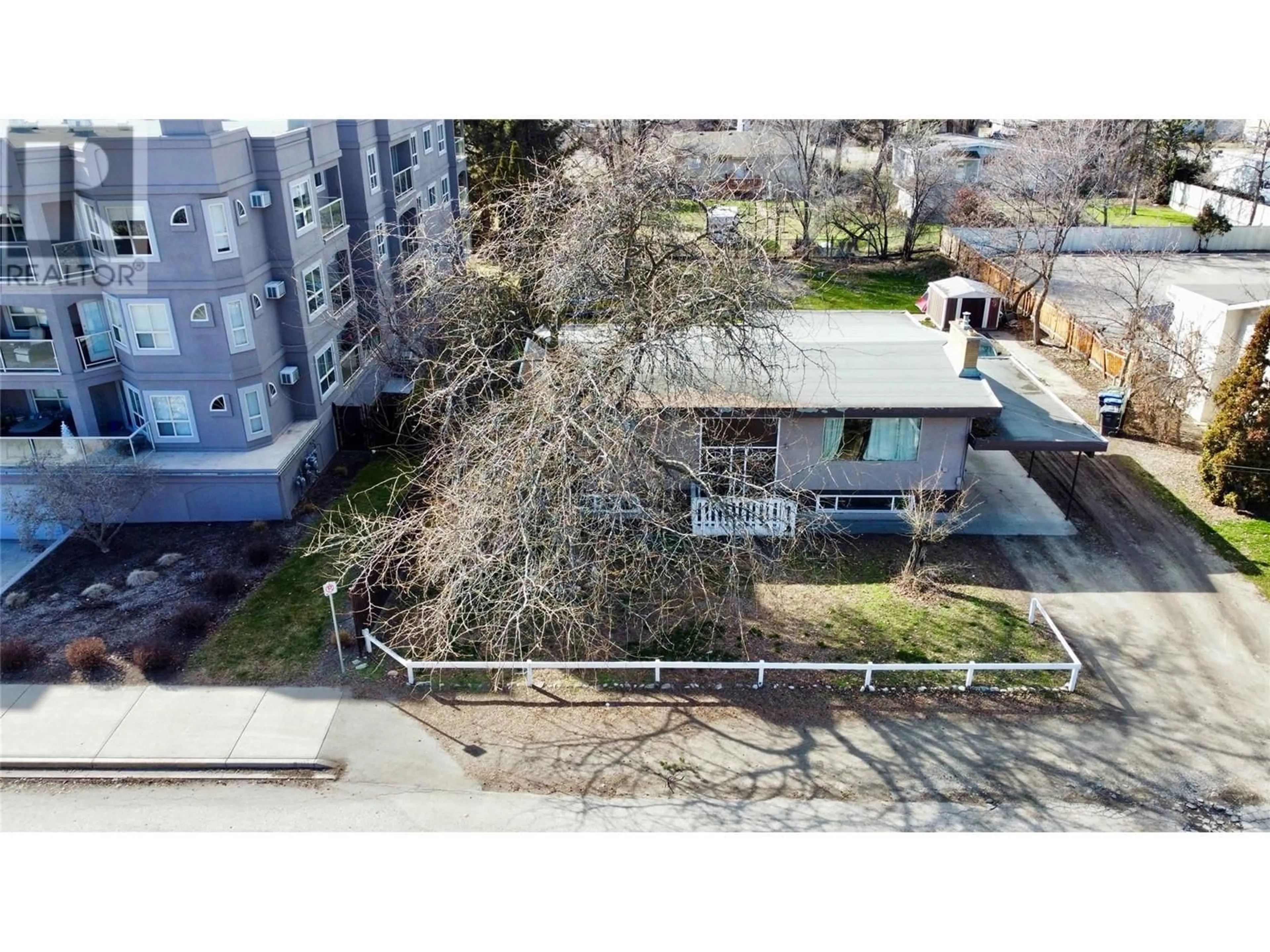 A pic from outside/outdoor area/front of a property/back of a property/a pic from drone, city buildings view from balcony for 2110 VASILE ROAD, Kelowna British Columbia V1Y6H5