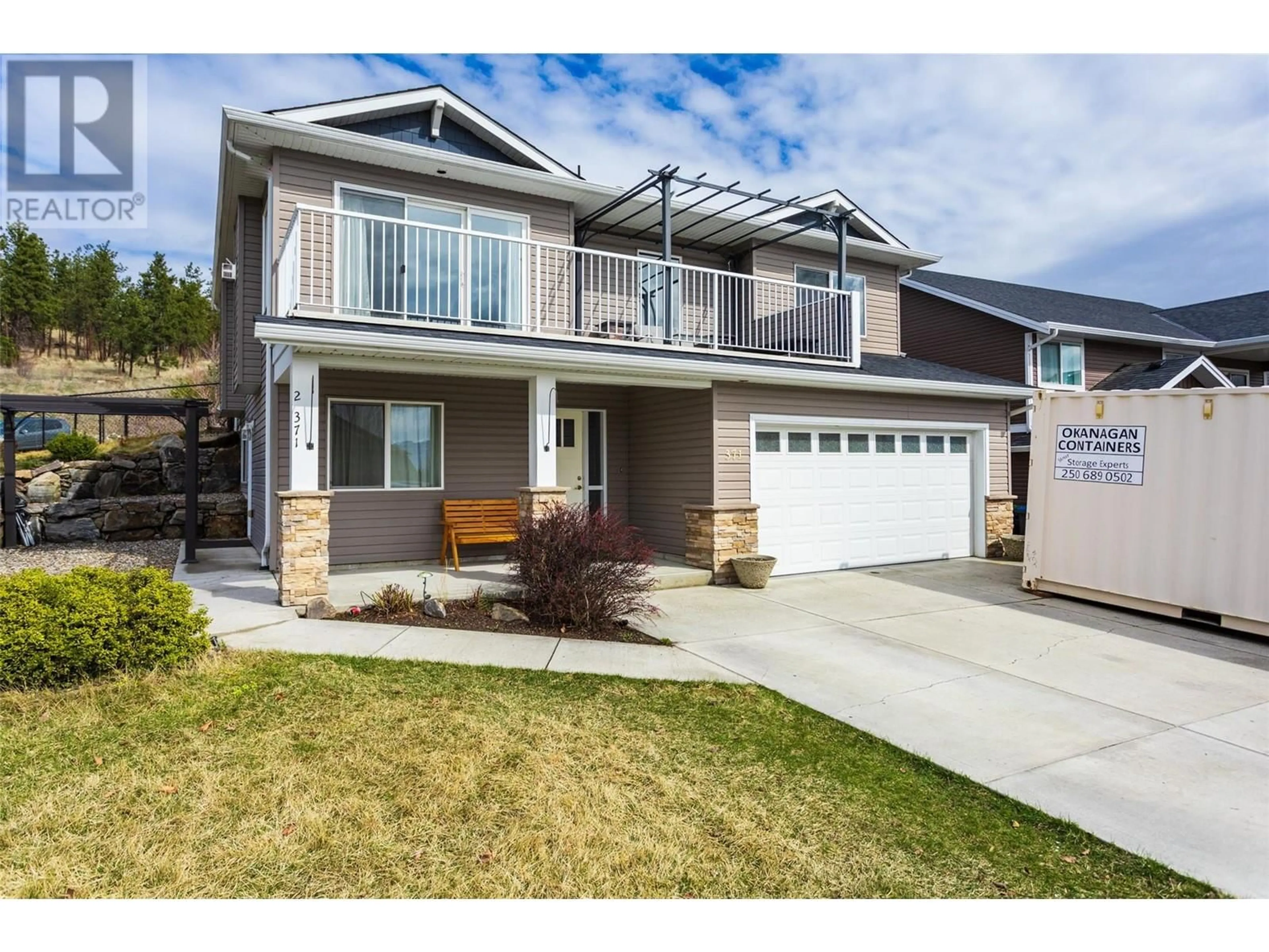 Home with vinyl exterior material, street for 371 ACADEMY WAY, Kelowna British Columbia V1V3A9