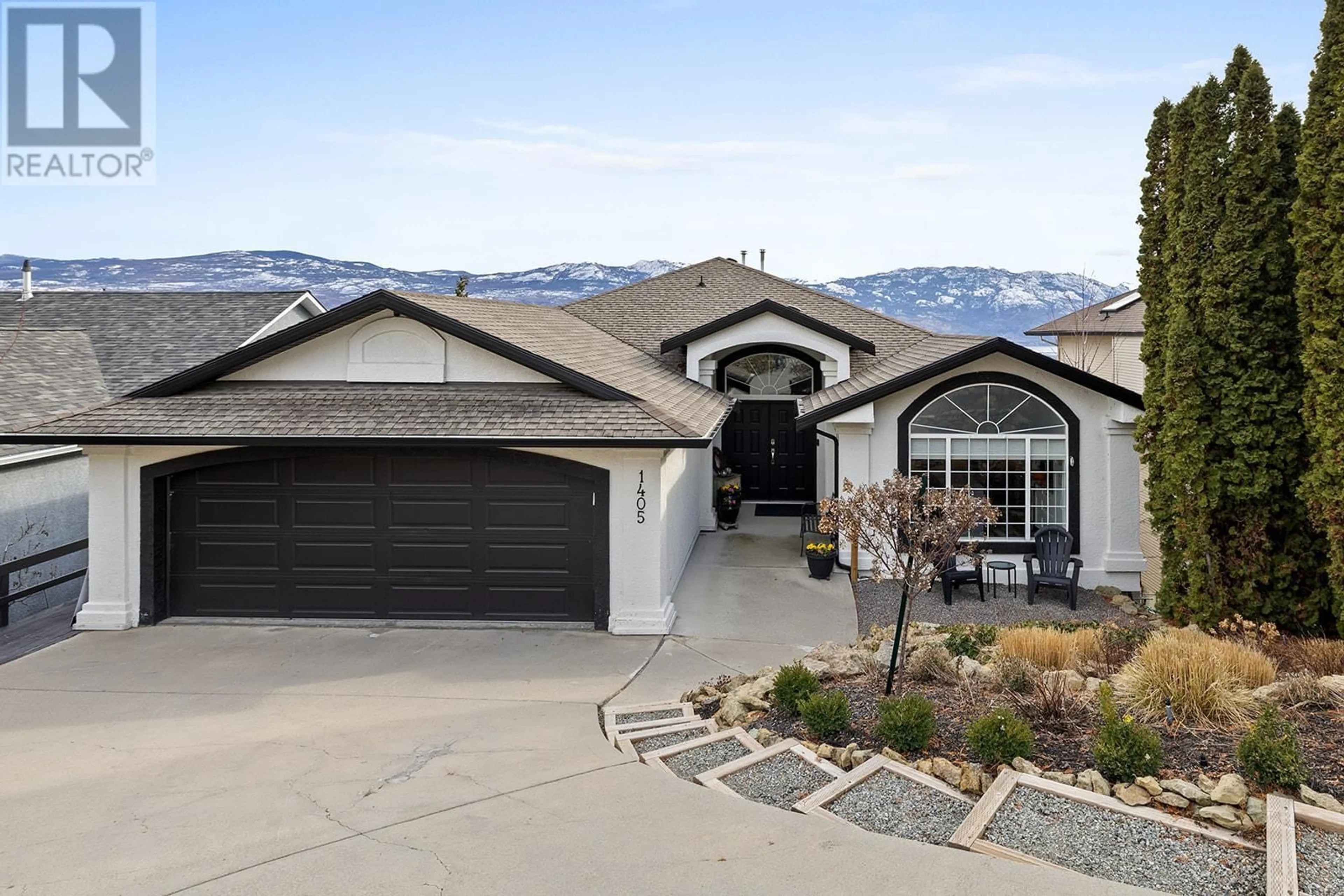 Home with vinyl exterior material, mountain view for 1405 MENU ROAD, West Kelowna British Columbia V4T2R9