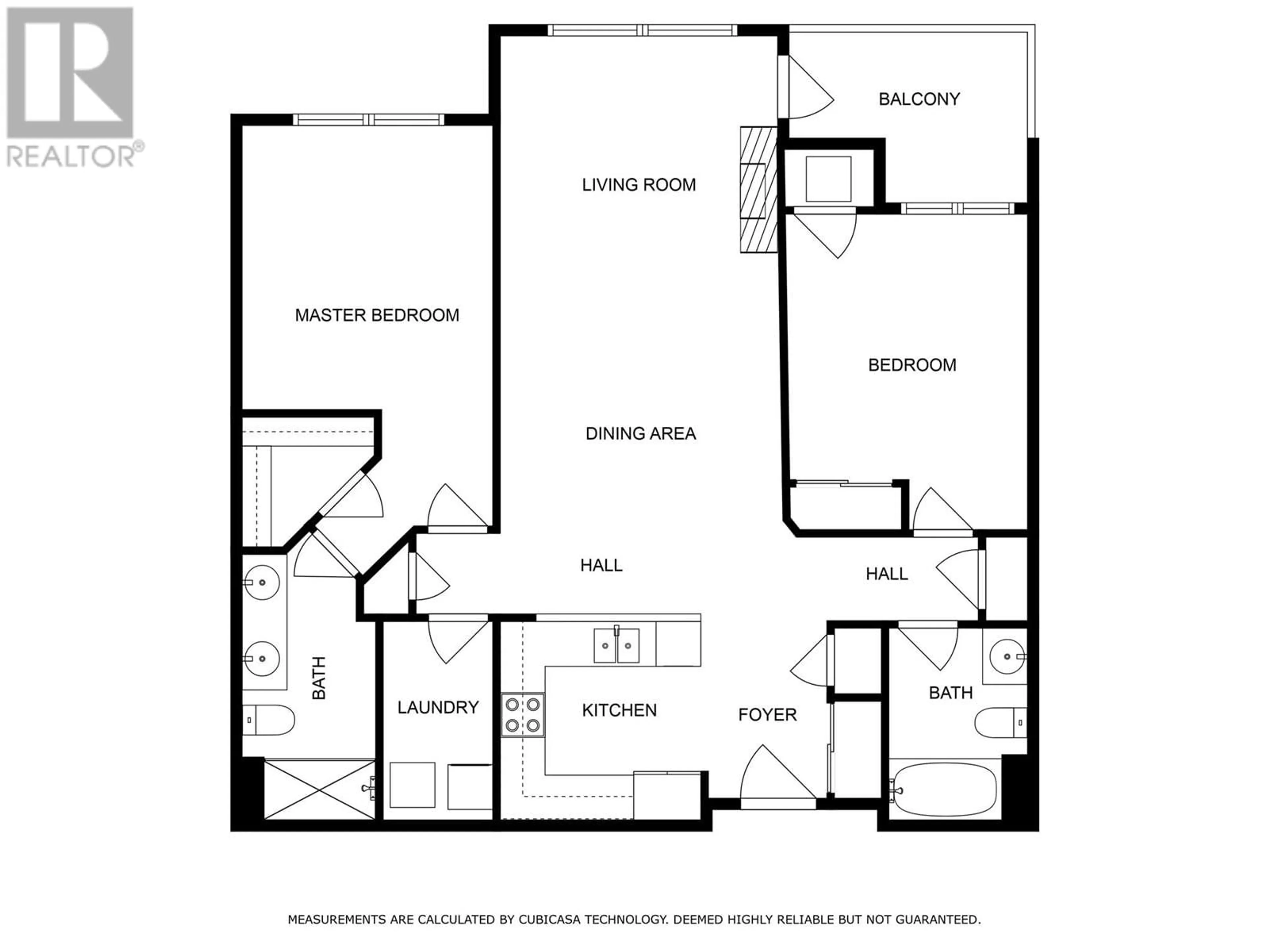 Floor plan for 106 - 2780 AUBURN ROAD, West Kelowna British Columbia V4T4C2