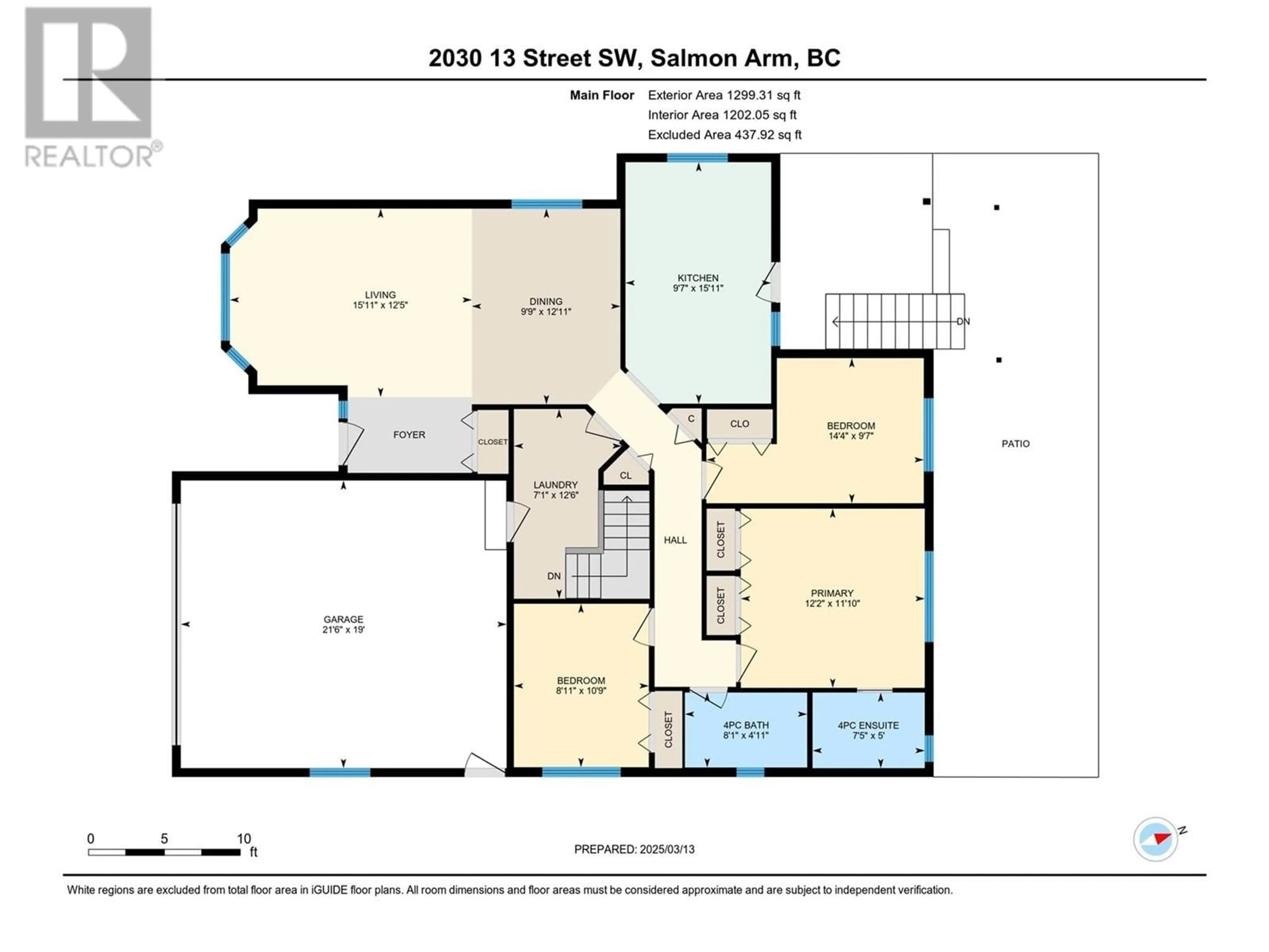 Floor plan for 2030 13 STREET SOUTHWEST, Salmon Arm British Columbia V1E1L6