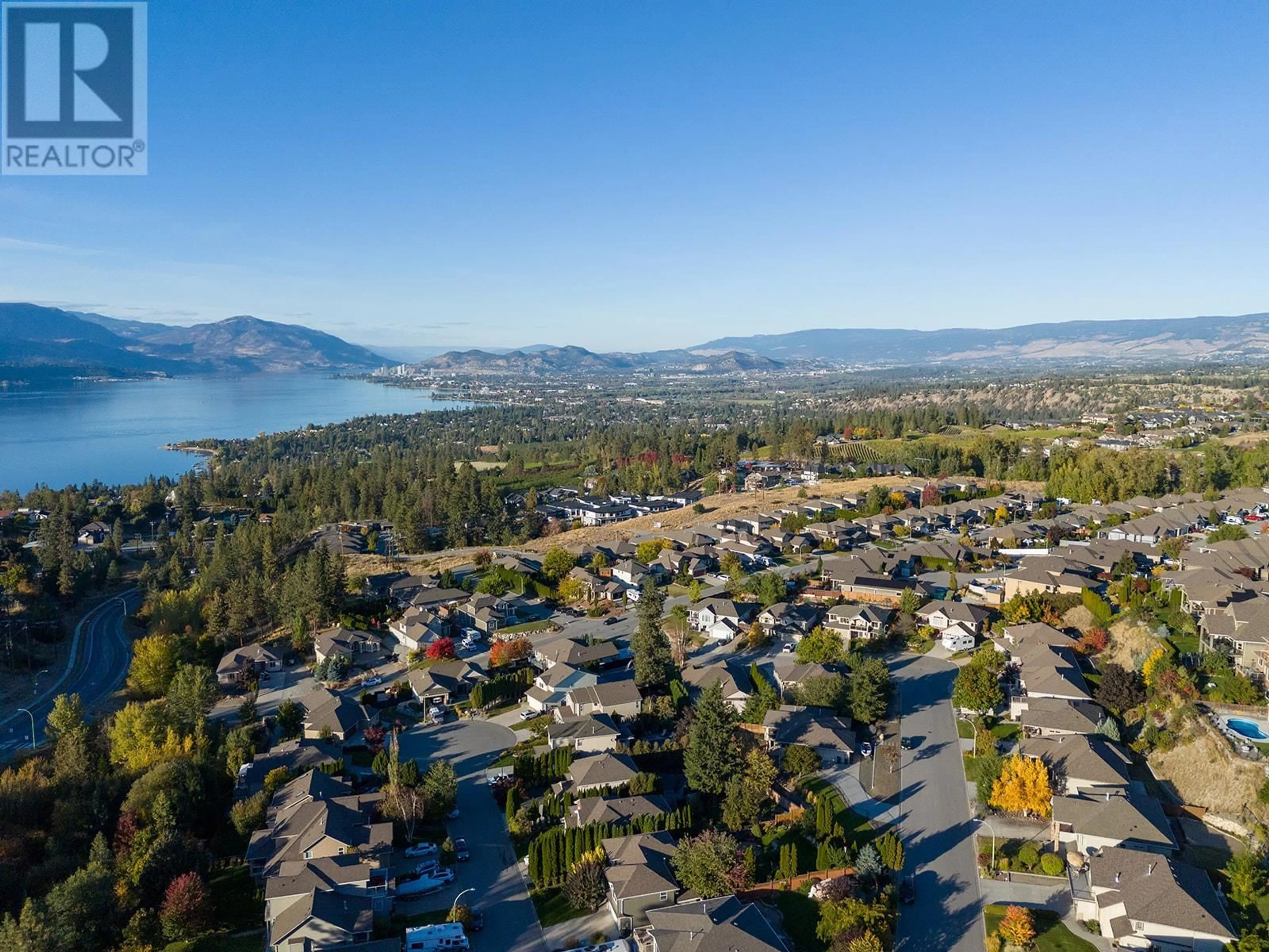 A pic from outside/outdoor area/front of a property/back of a property/a pic from drone, water/lake/river/ocean view for 5199 COBBLE CRESCENT, Kelowna British Columbia V1W4Y8